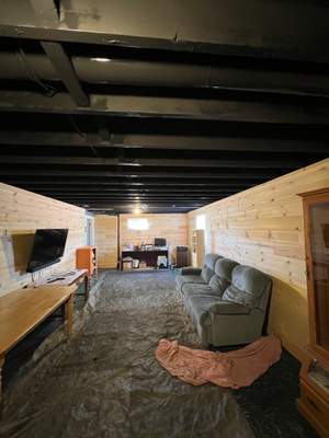 Basement Ceilings Black