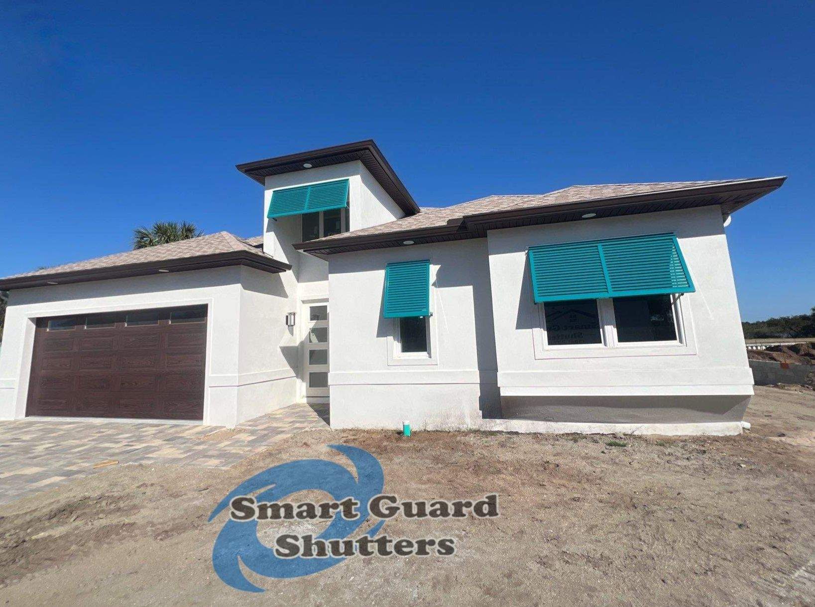 Decorative Bahamas in Water Blue by Smart Guard Shutters