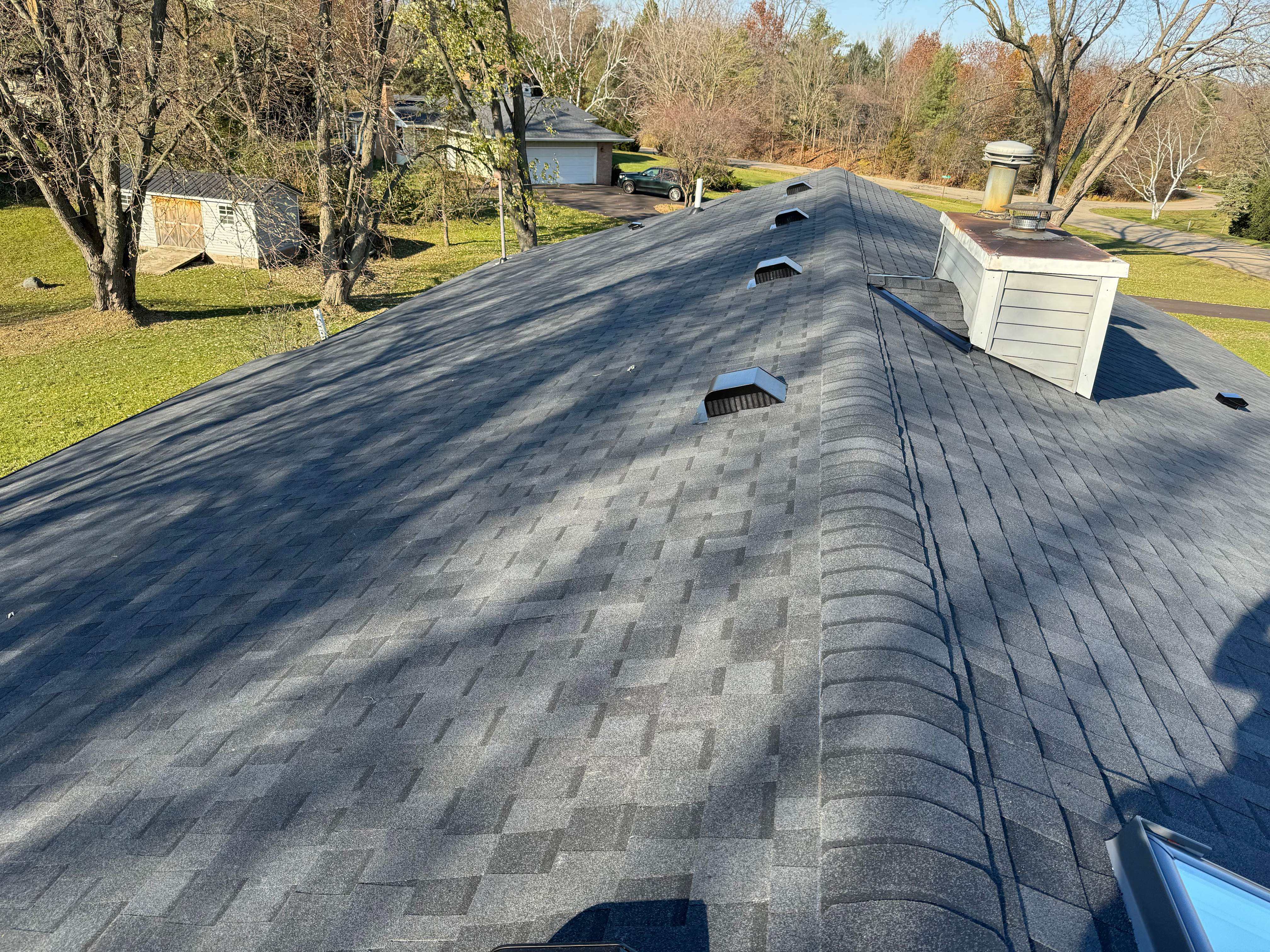 Residential Roofing Installation using Certainteed Landmark ClimateFlex by GRACCO