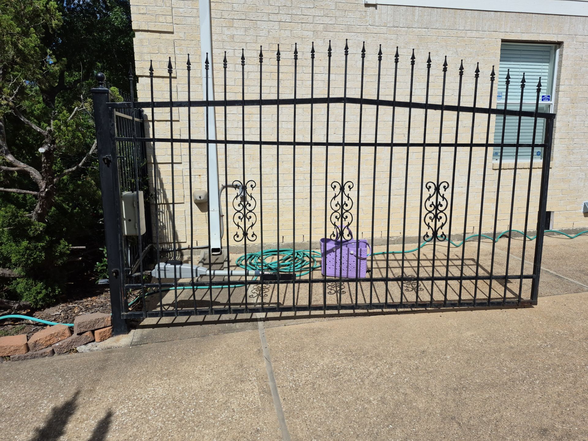 Custom Ornamental Driveway Gate by Tim's Fences