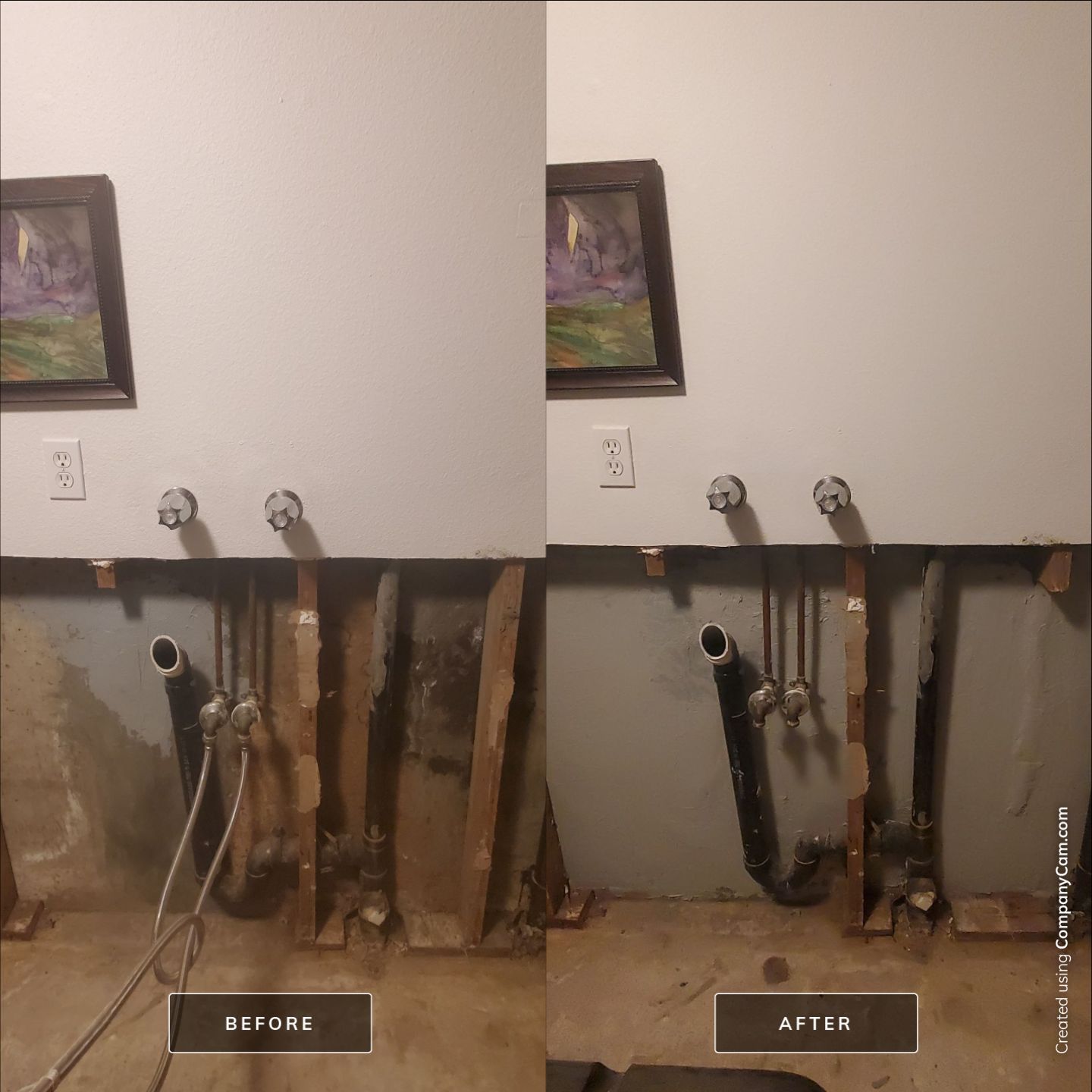 Water Damage using Air Movers by Construction Now LLC