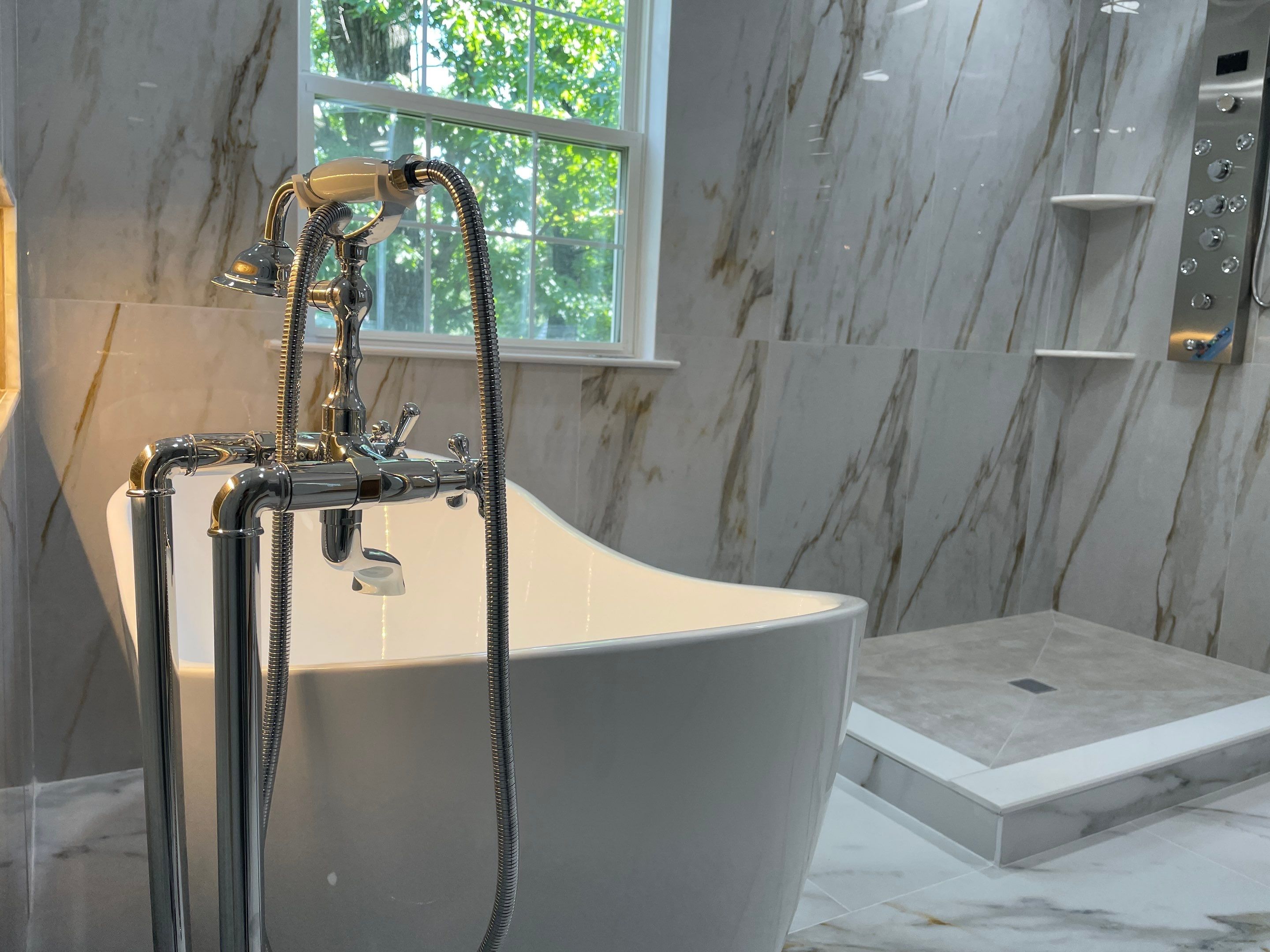 Bathroom Remodel using Tile by Home Concepts Construction