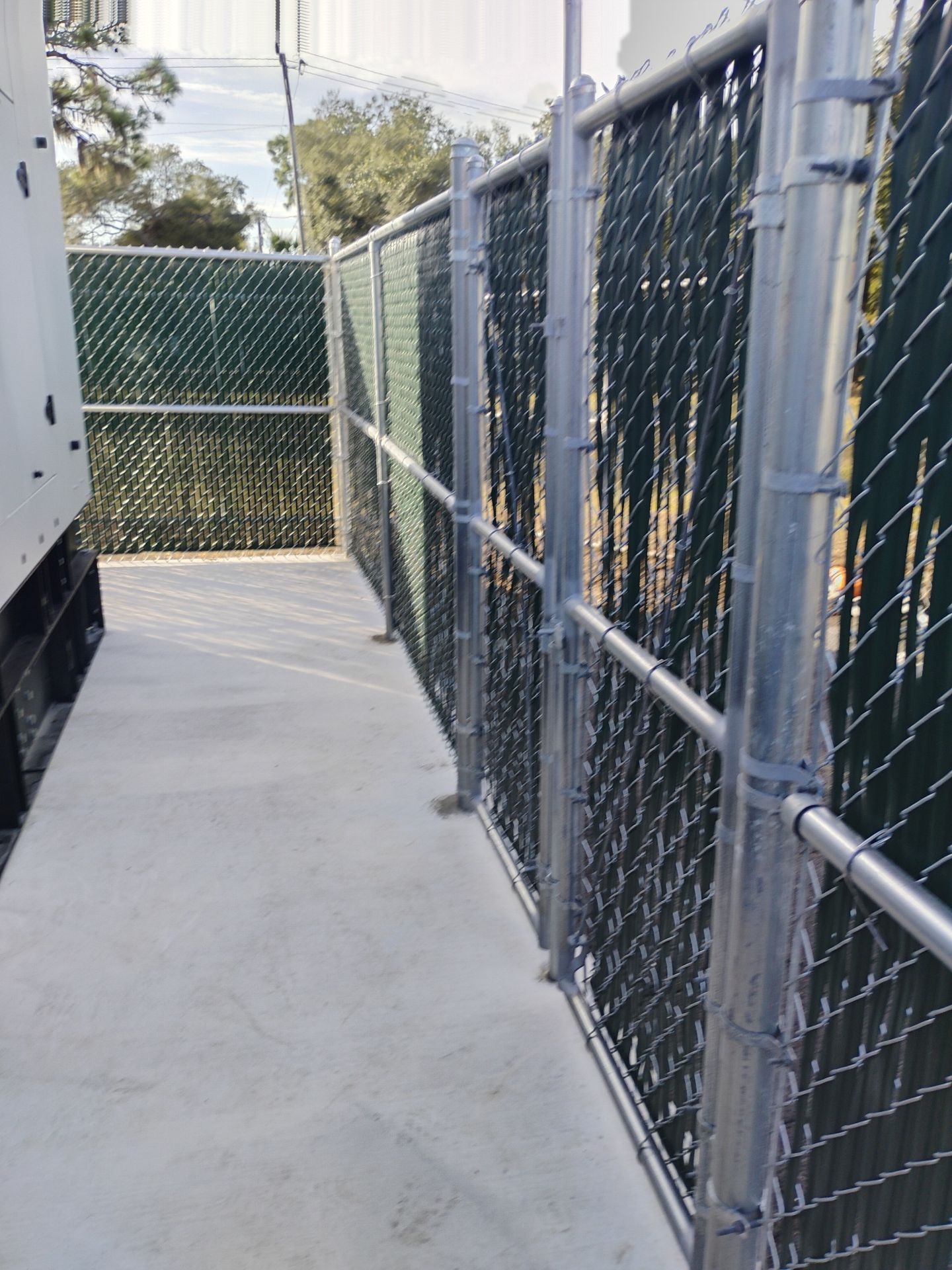 Commercial Chain Link Fence with Slats in Port Charlotte by True Fence LLC