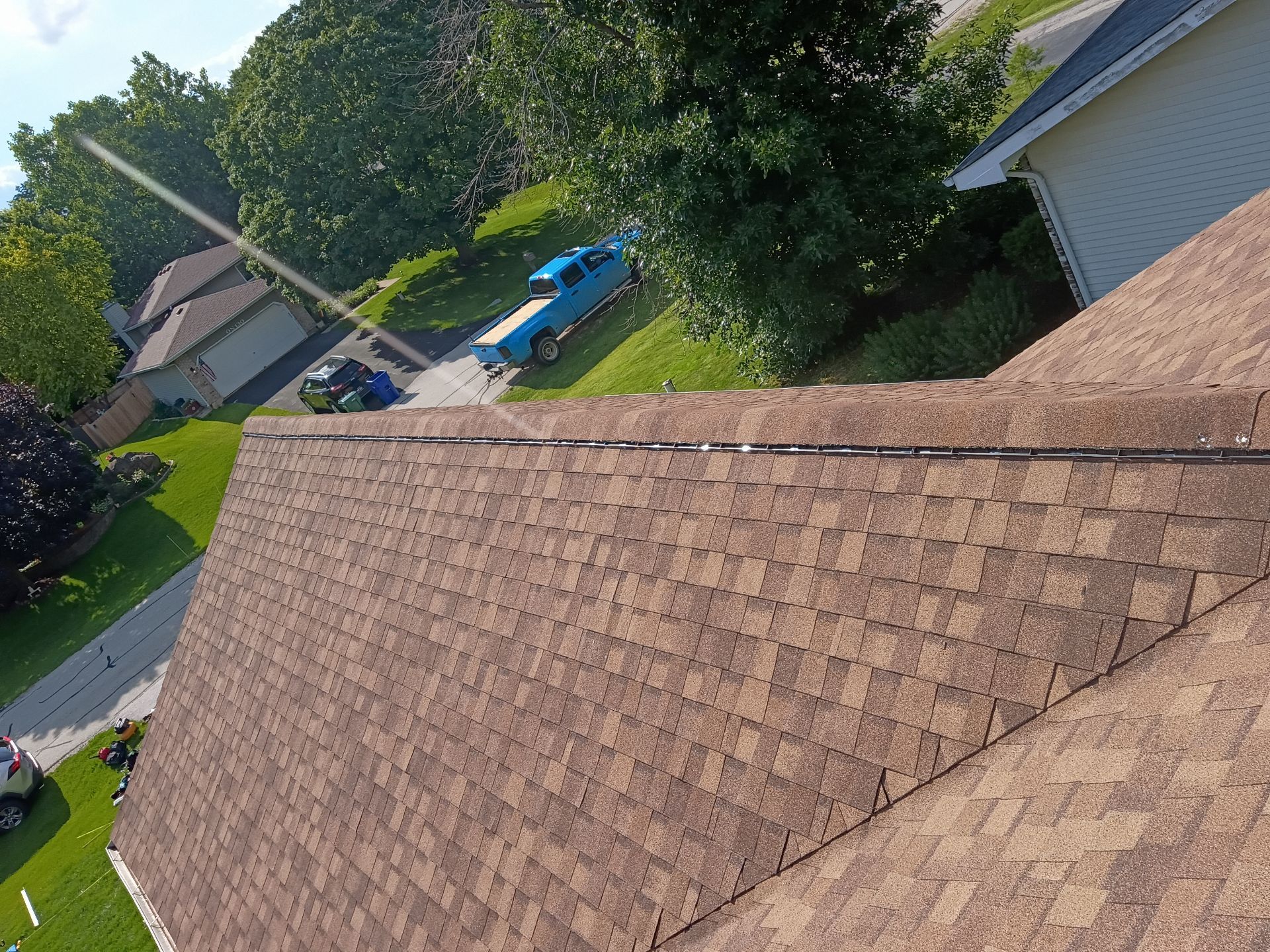 Architectural Asphalt Shingle Roof Replacement in West Chicago, Illinois by Pro Home Services Inc