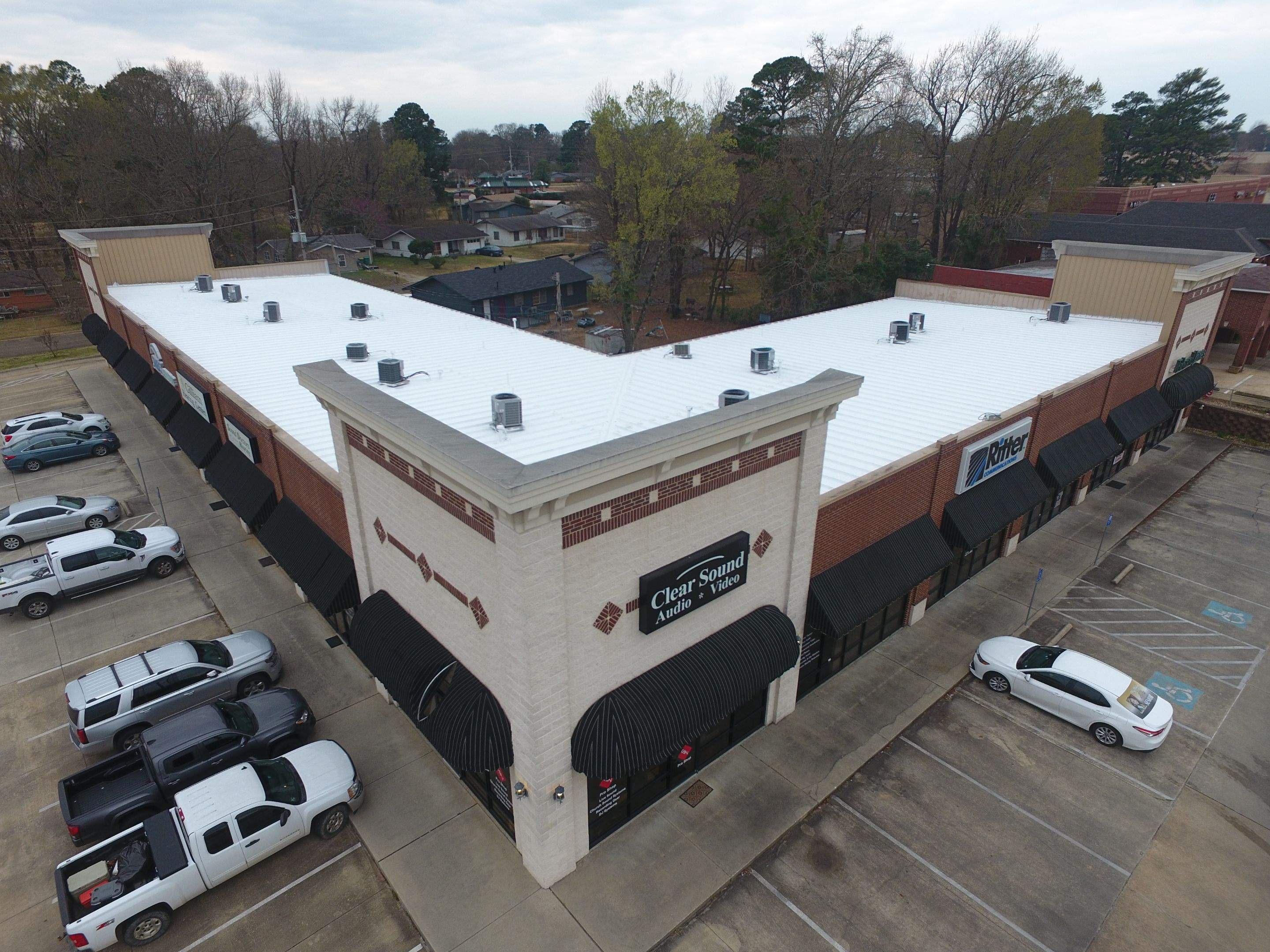 Commercial Metal Restoration System using Aldocoat Coatings by Hostetler Roofing