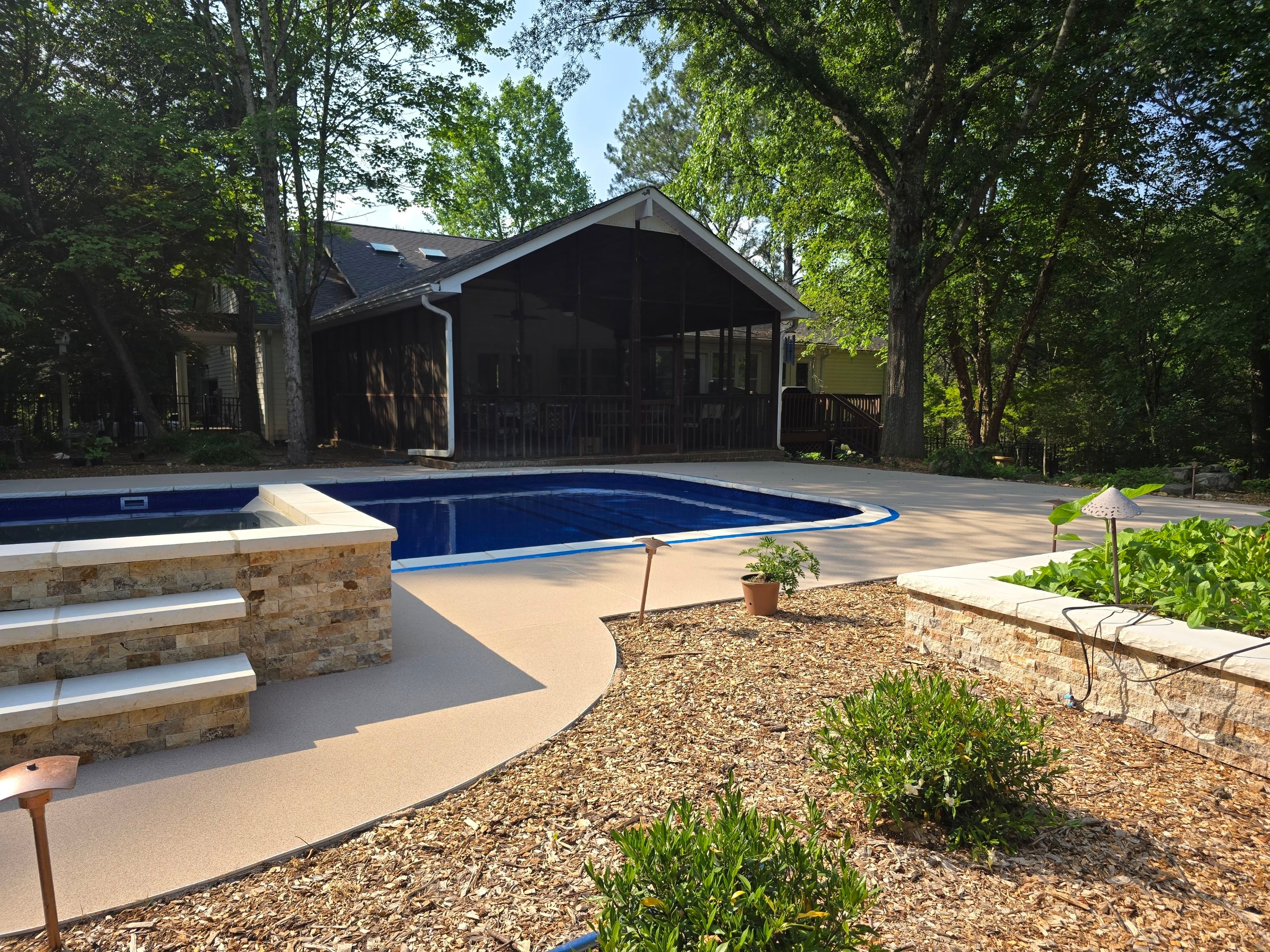 Pool Deck Using Coconut by Elite Floor Solutions