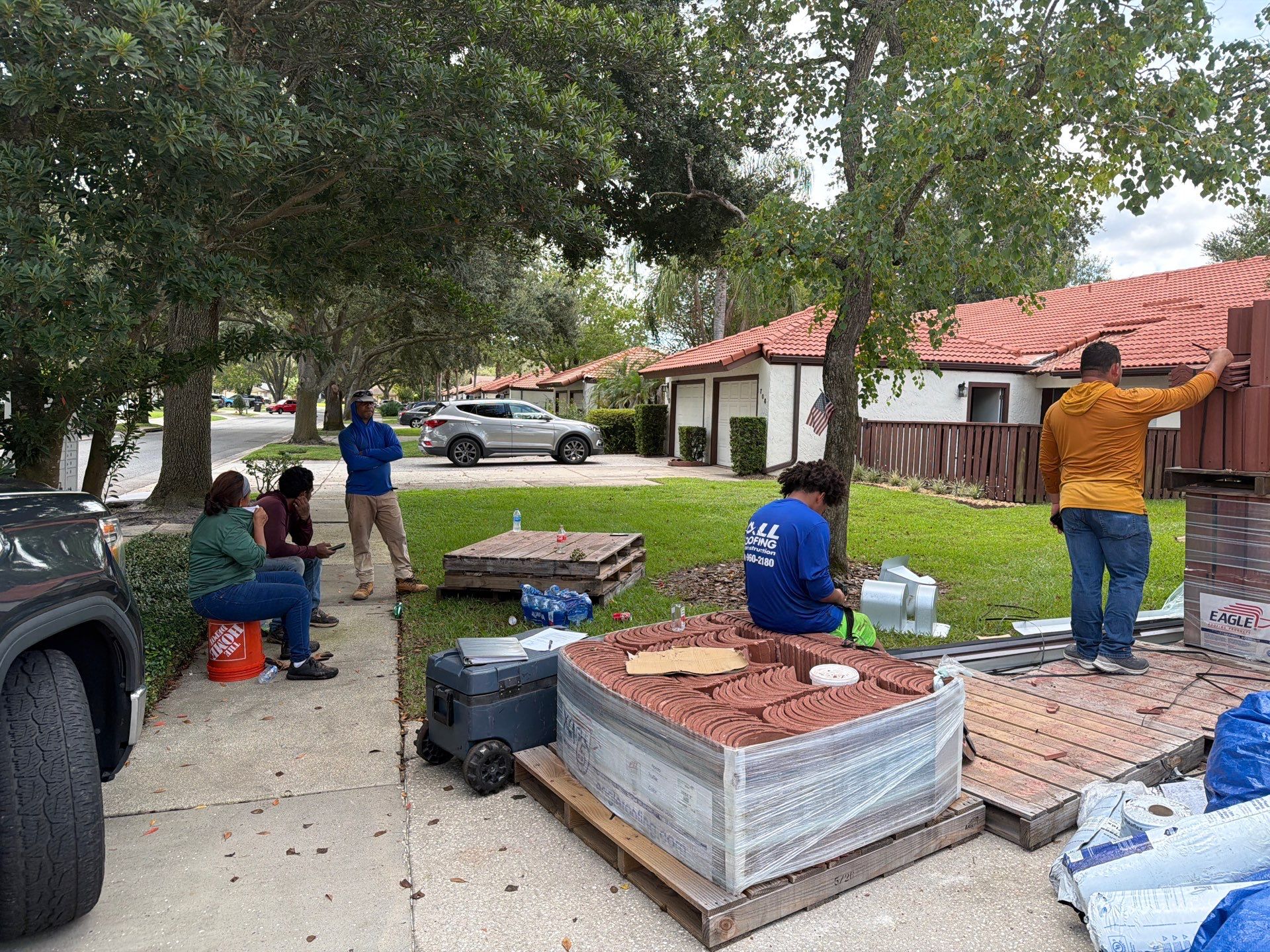 Residential Tile Roof Replacement and Gutter Installation in Winter Park by Pinnacle Roofing Group