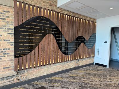 Custom Donor Recognition Walls and Wayfinding for Cultural Arts Center