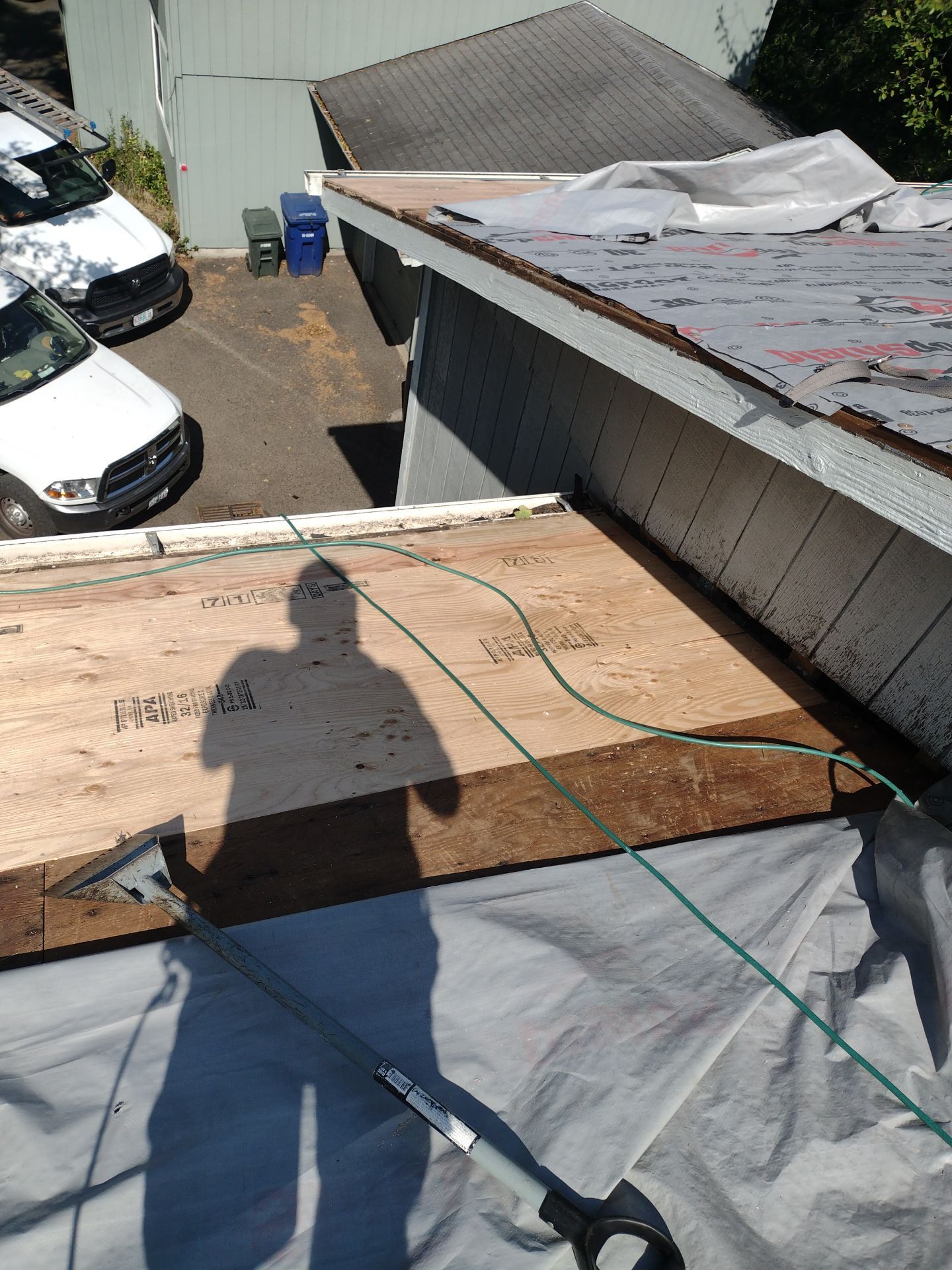 Residential Roofing Installation using Malarkey Highlander (Color: Midnight Black) by Orezona Building & Roofing Company, Inc.