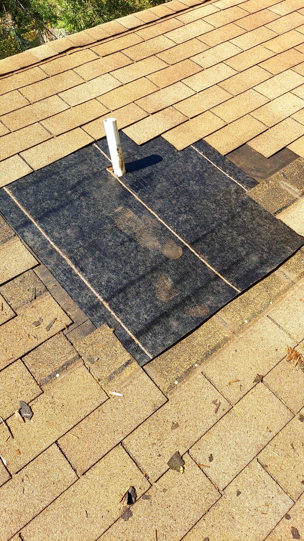 Hail Damage using Owen's Corning Duration (Lifetime) Shingles by Roof Repair Company