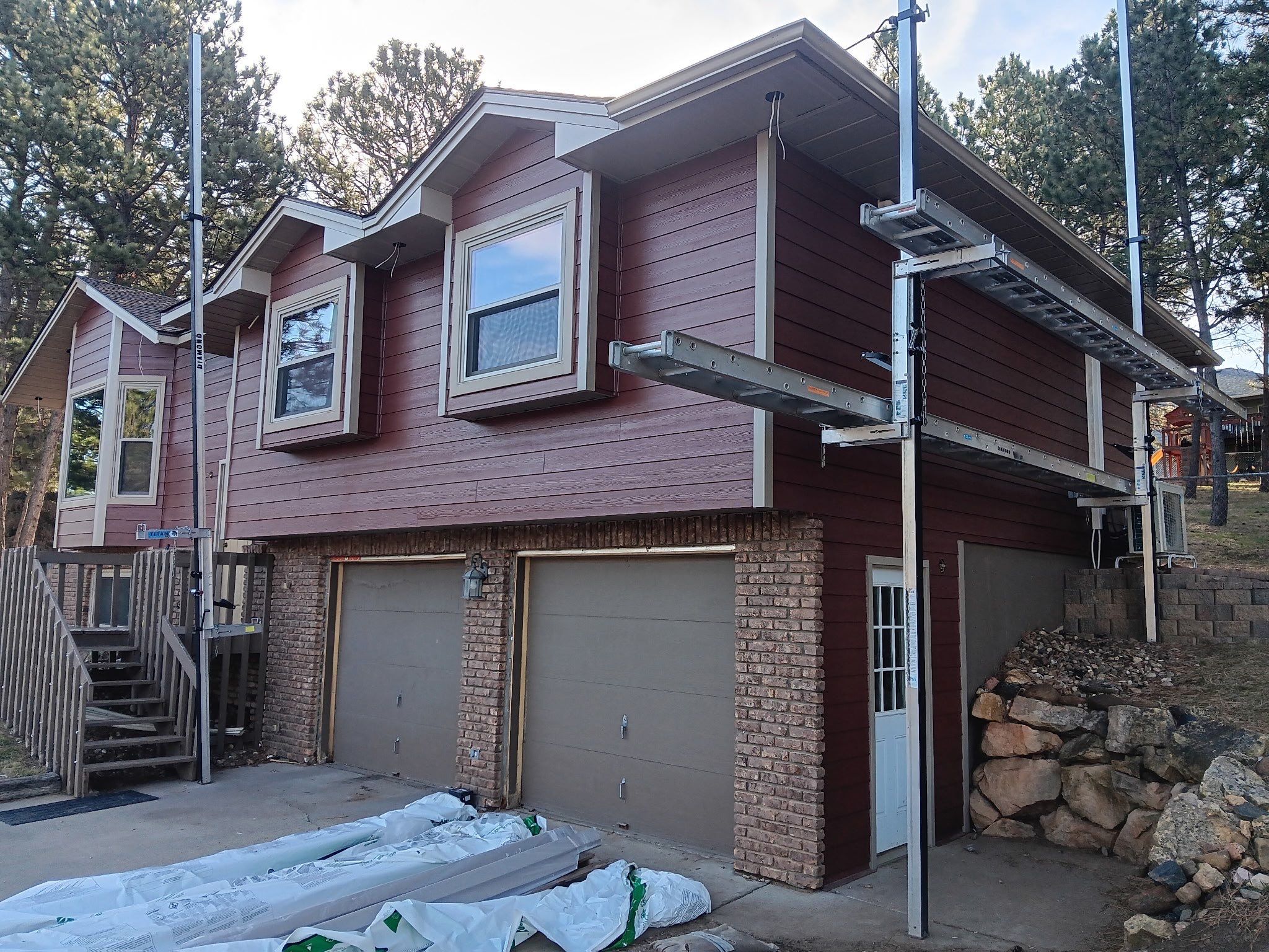 Country Lane Red James Hardie Siding  by Superior Siding Inc