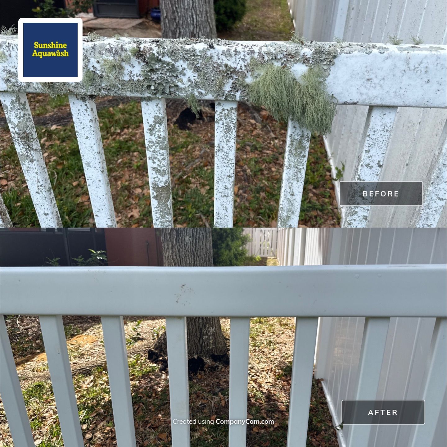 Vinyl Fence & Paver Patio Cleaning β Creekside Oaks, Parrish, FL by Sunshine AquaWash