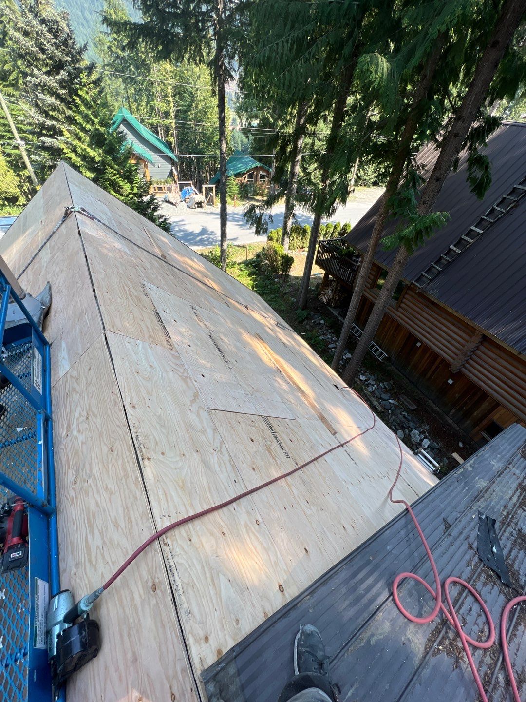 Residential ReRoofing Installation using 12" Prolok metal  by Top Notch Roofing Inc