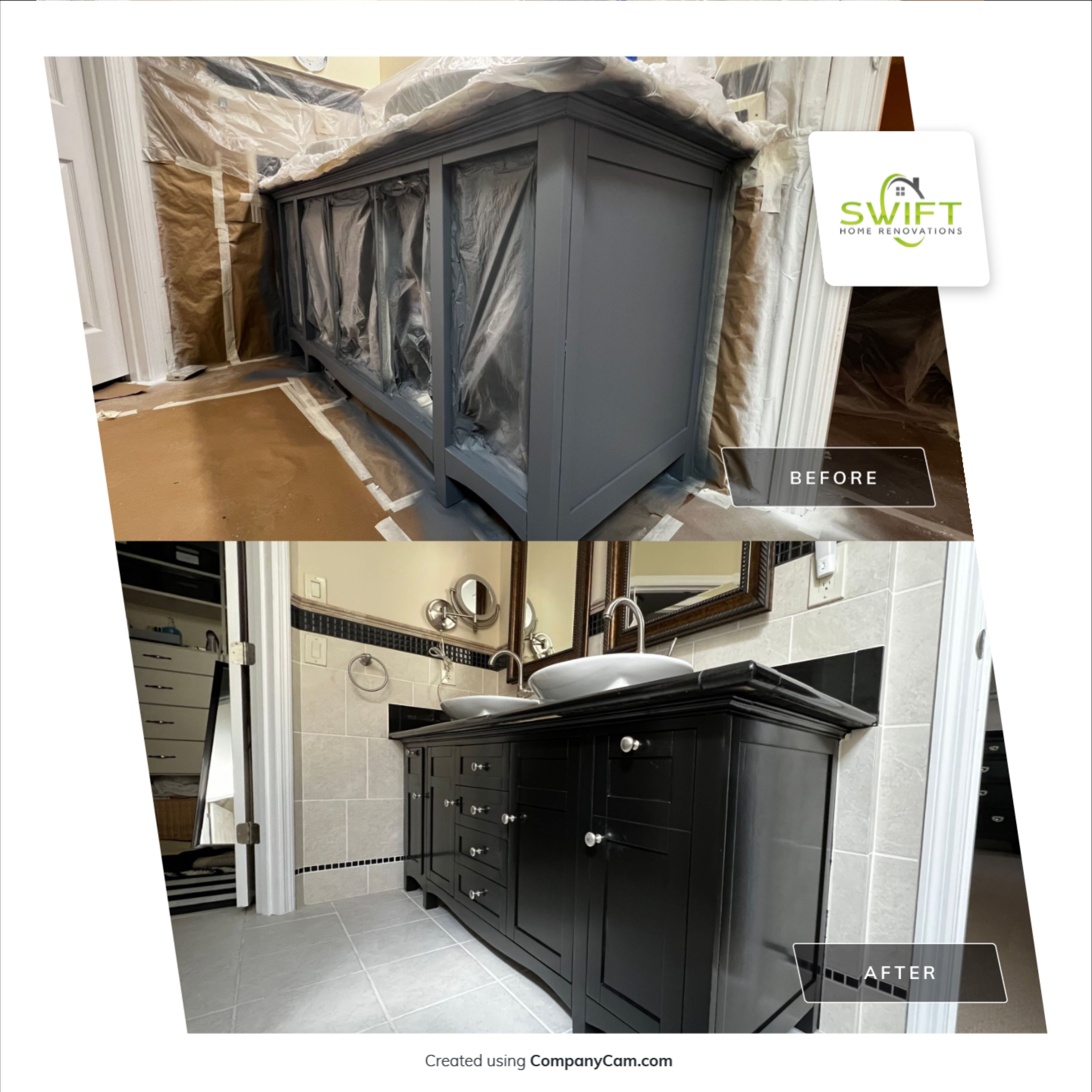 Comprehensive Interior Painting and Cabinet Refresh in Marietta by Swift Home Renovations