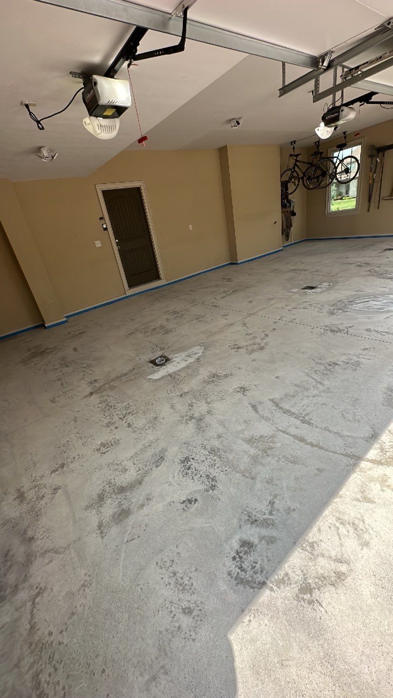 Large Patio + Garage Project in Moon Township by Floors in a Day, Inc