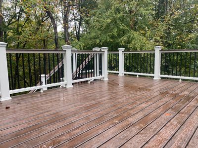 Elevated Screened-in Porch and Composite Deck Construction in Mableton