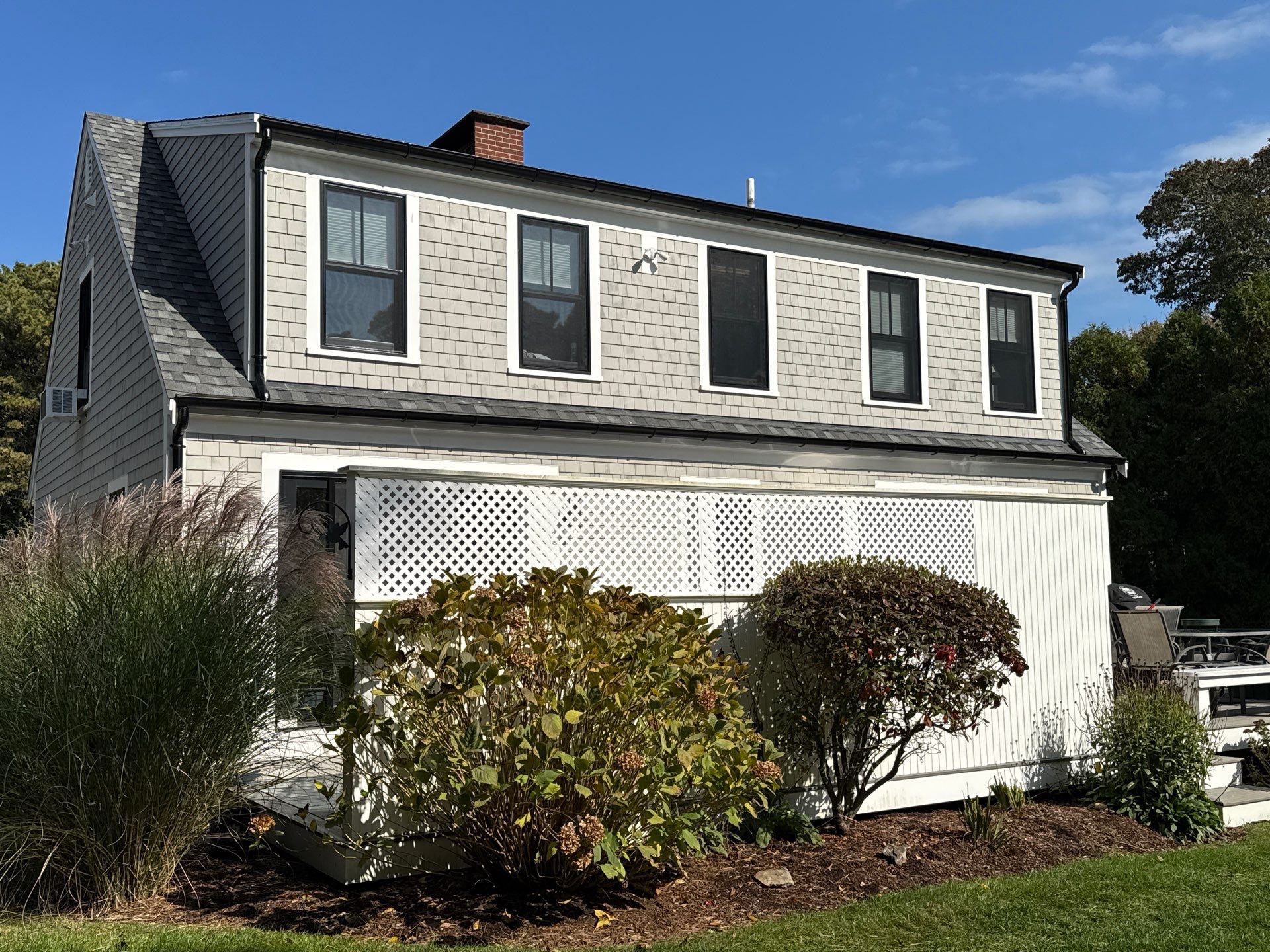 6" Half Round Aluminum Gutter Install in Chatham Ma by Gutter Pro Enterprises