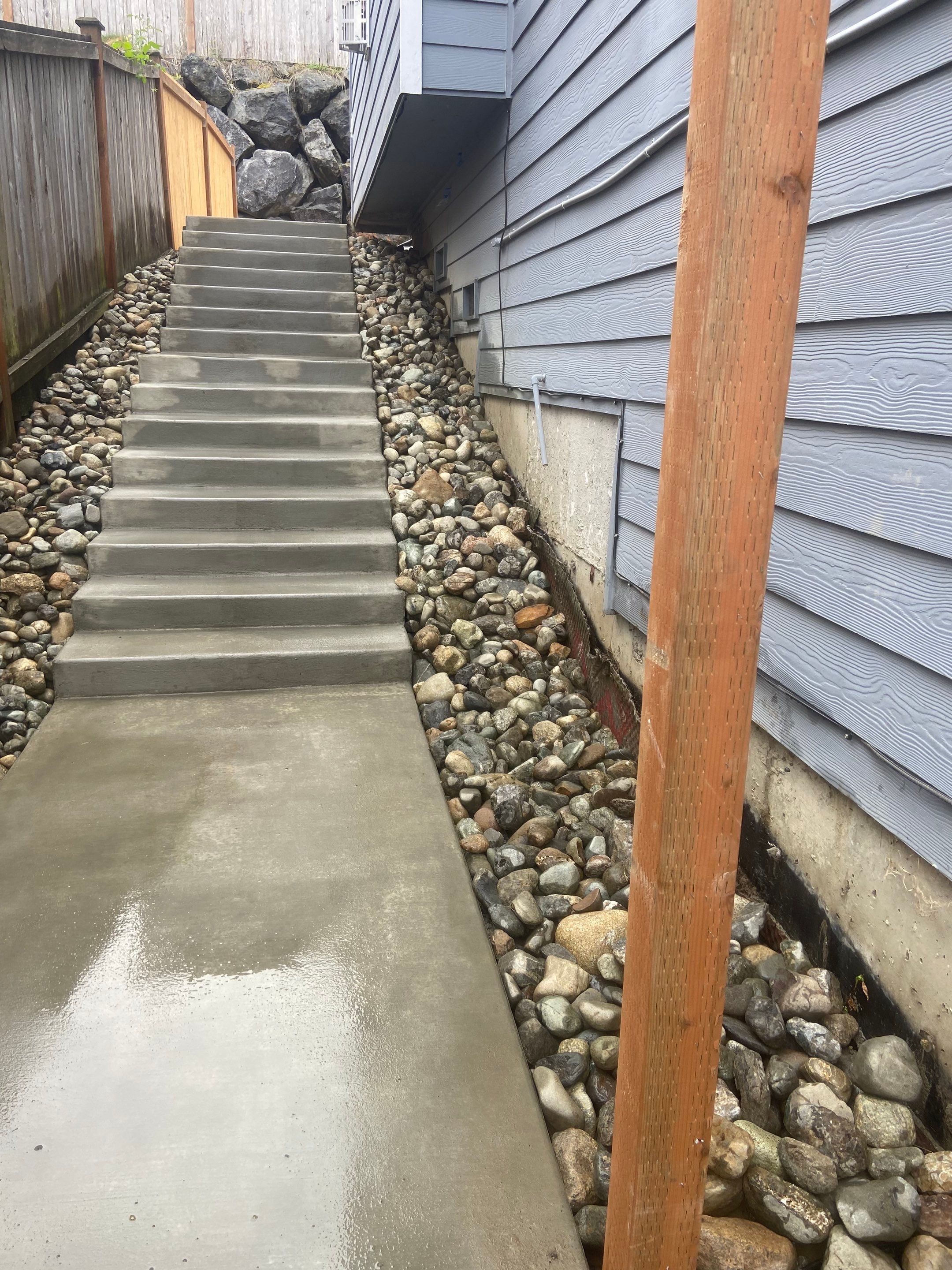 Jireh Outdoor Projects | Concrete Stair Repair and Retaining Wall by Jireh Asphalt & Concrete Inc 