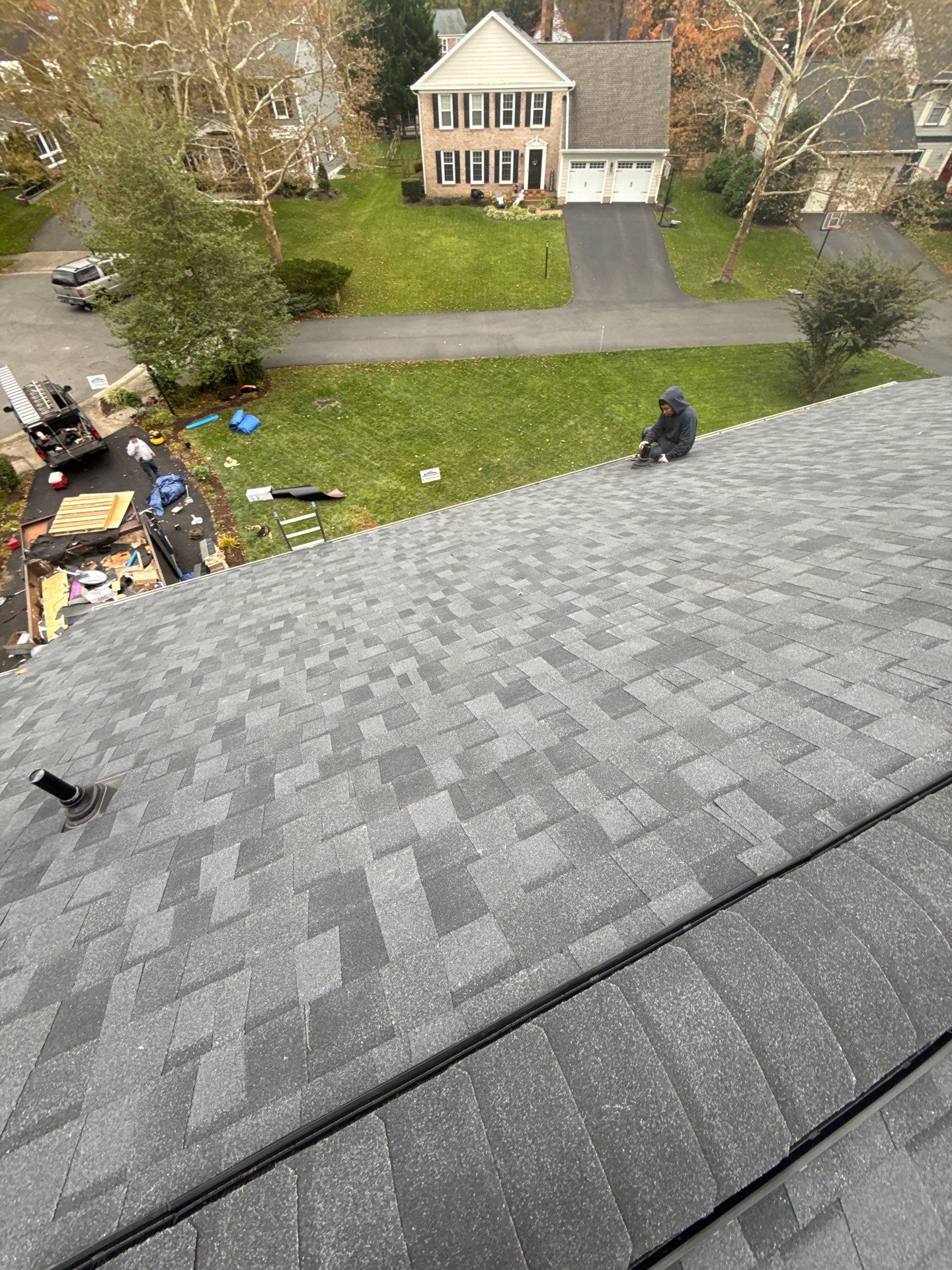 Alexandria :Residential Roof Replacement with CertainTeed Landmark Pro in Max Def Moire Black  by RM Banning, Inc.