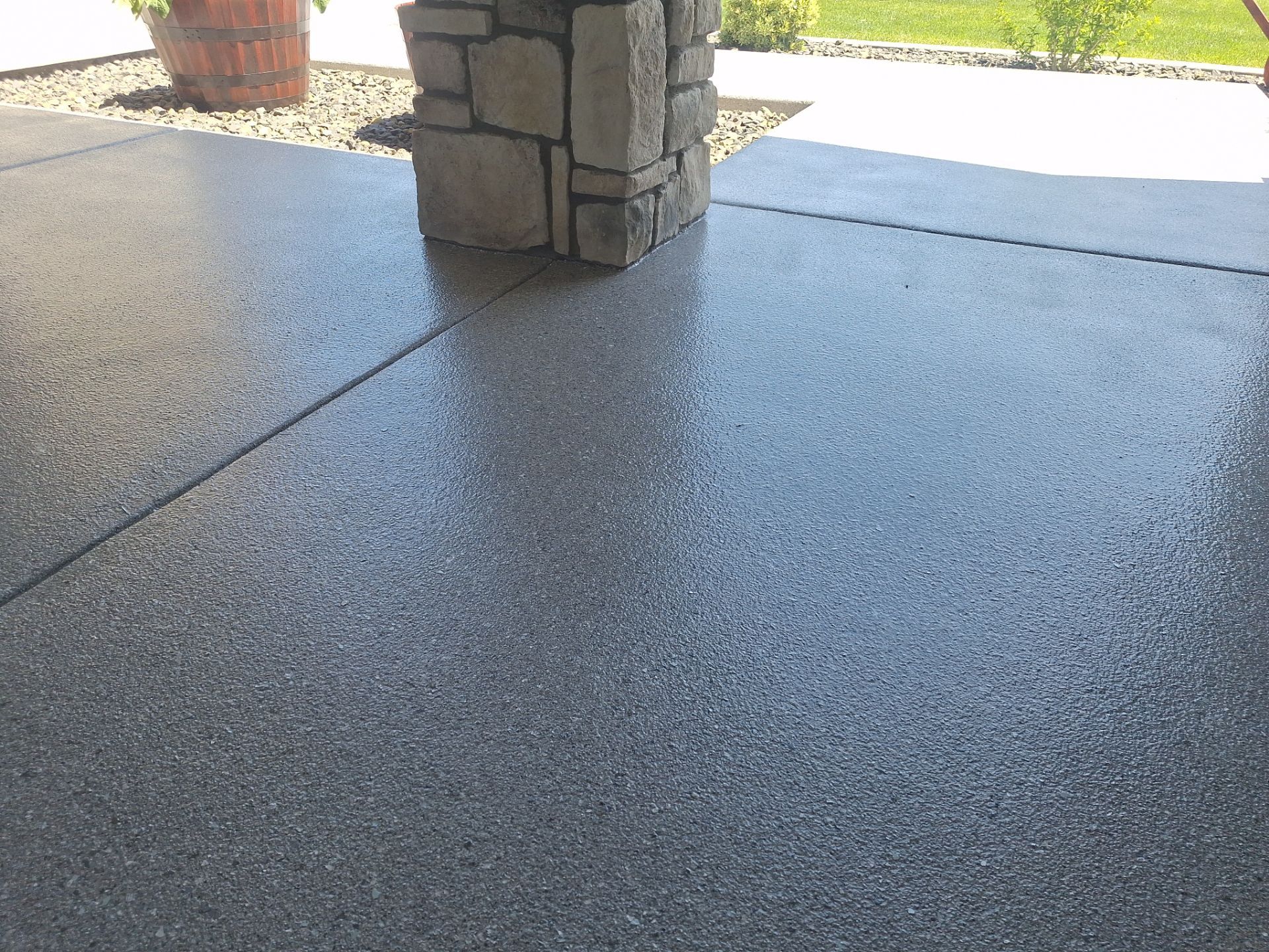 Patio Transformation using Agate Hybrid by Croc Coatings, LLC