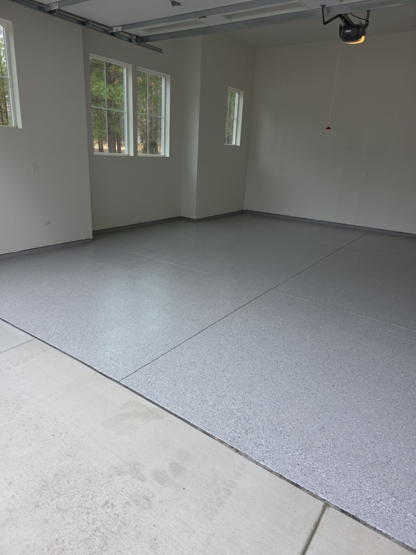 Garage Transformation using Battleship Hybrid by Croc Coatings, LLC