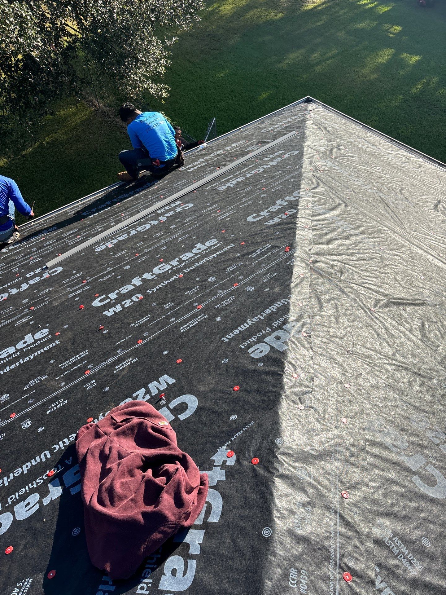 Residential Roofing Installation using Owen's Corning Duration (Lifetime) Shingles by Roof Repair Company