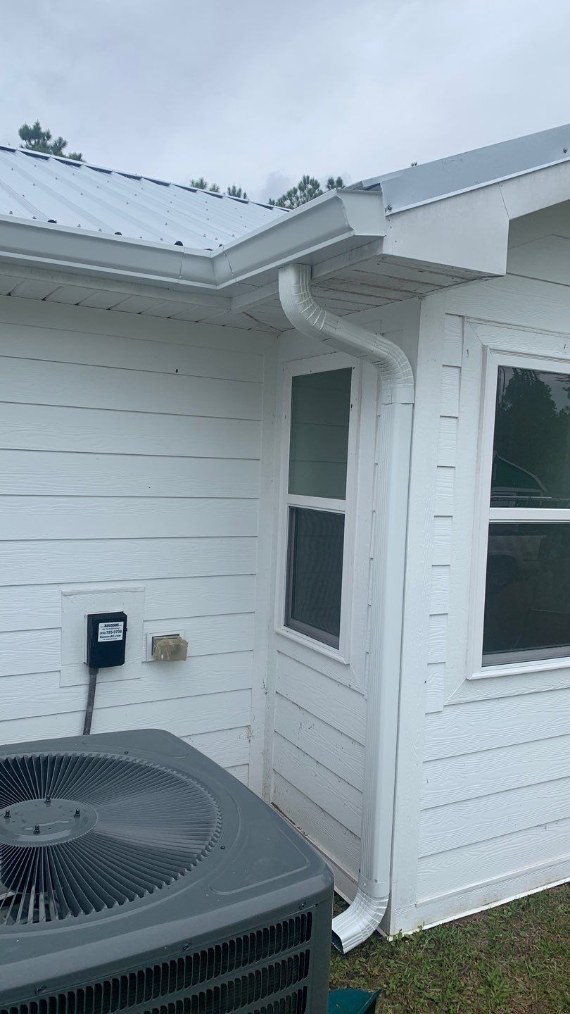 Gutter Installation Using White K-Style Gutters by Gutter Professors