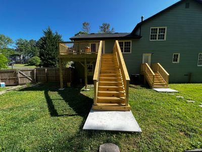 Elevated Pressure-Treated Wood Deck Replacement in Marietta