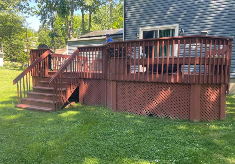 New deck in Morris Plains, New Jersey by deck guardian