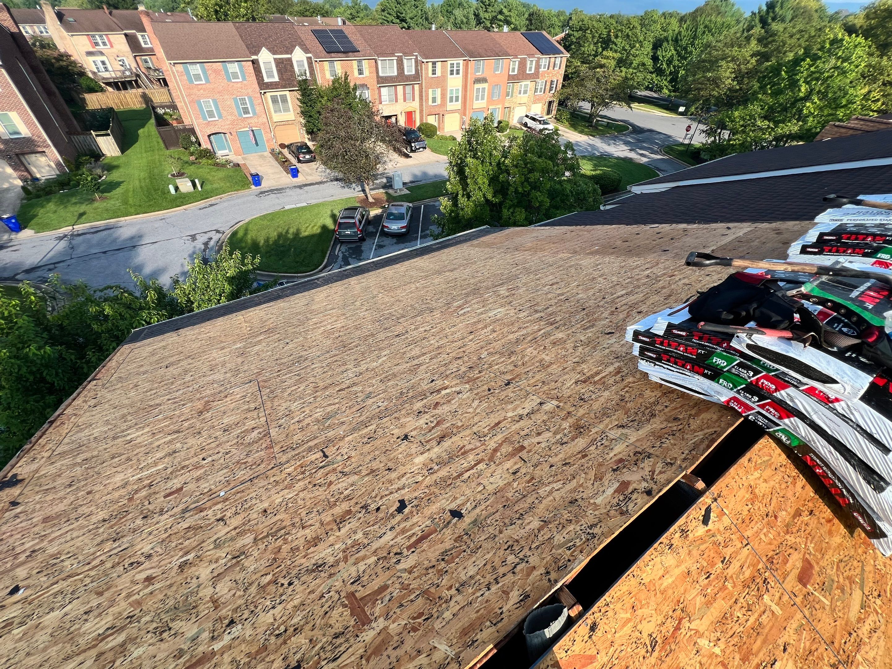 Architectural Shingle Roof Replacement and Skylight Installation in Frederick by Frederick Roof Repair