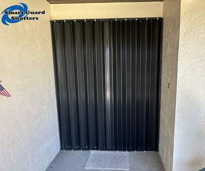 Accordion Shutter in Bronze