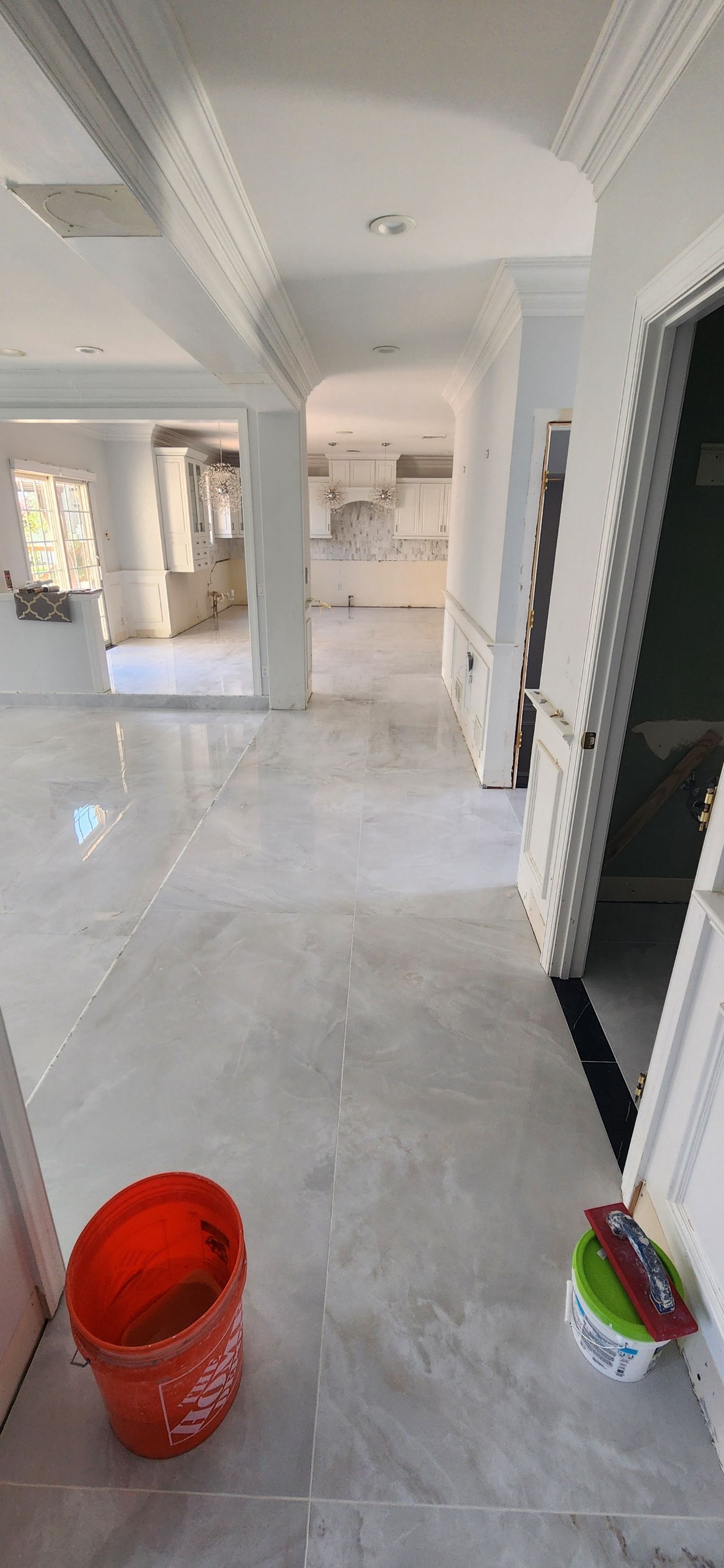 Large Format Tile Installation by Footprints Floors Morristown