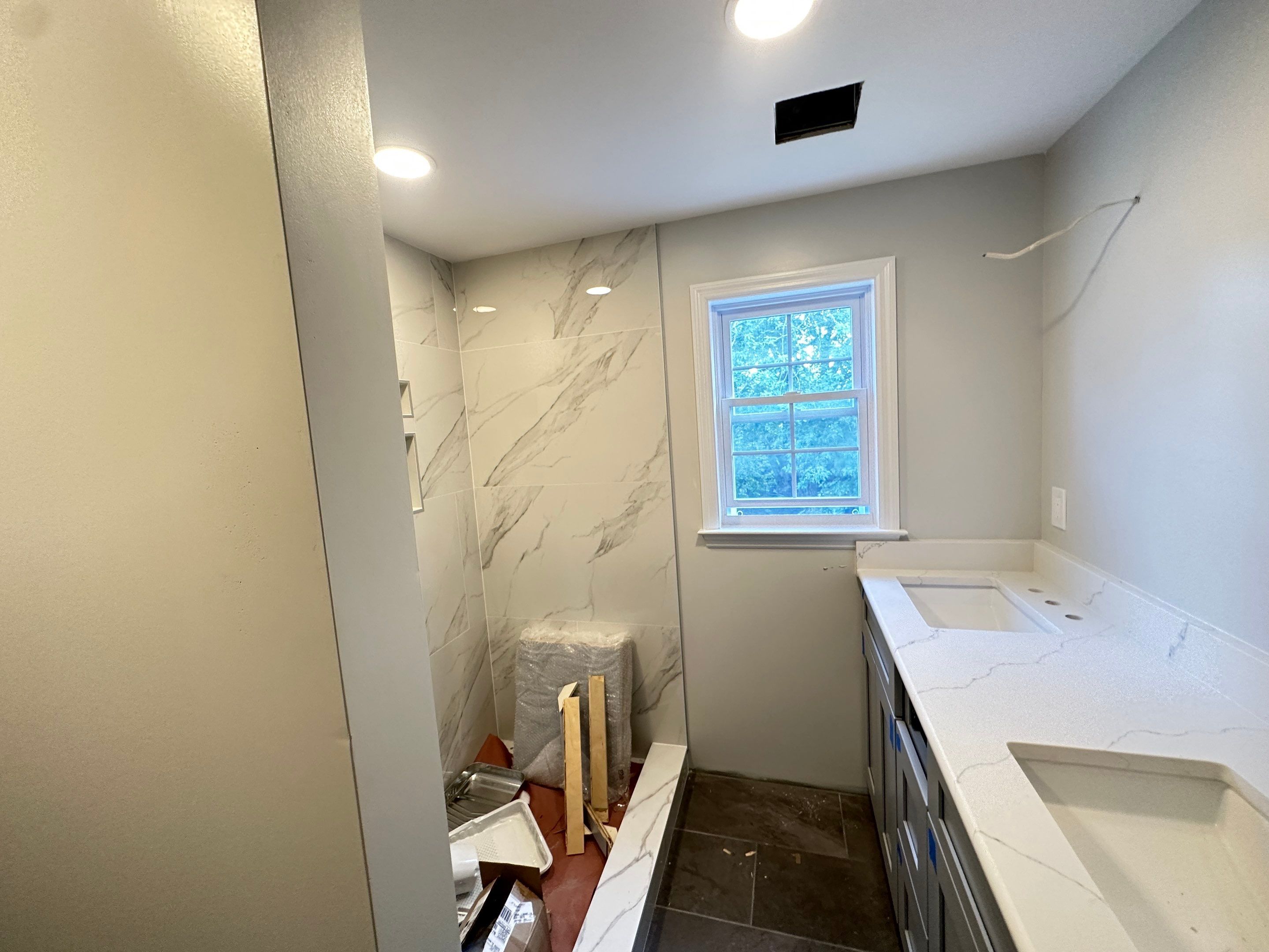 Bathroom Addition using Wood by Home Concepts Construction