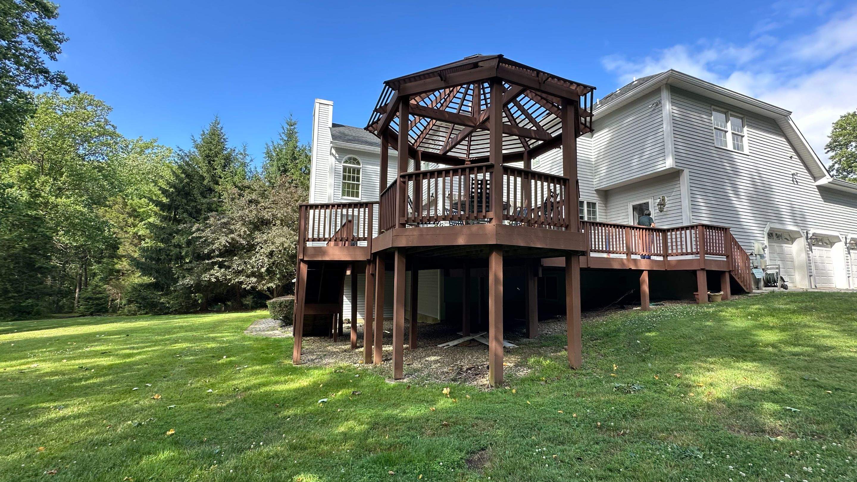 Deck Resurface with Gazebo by deck guardian