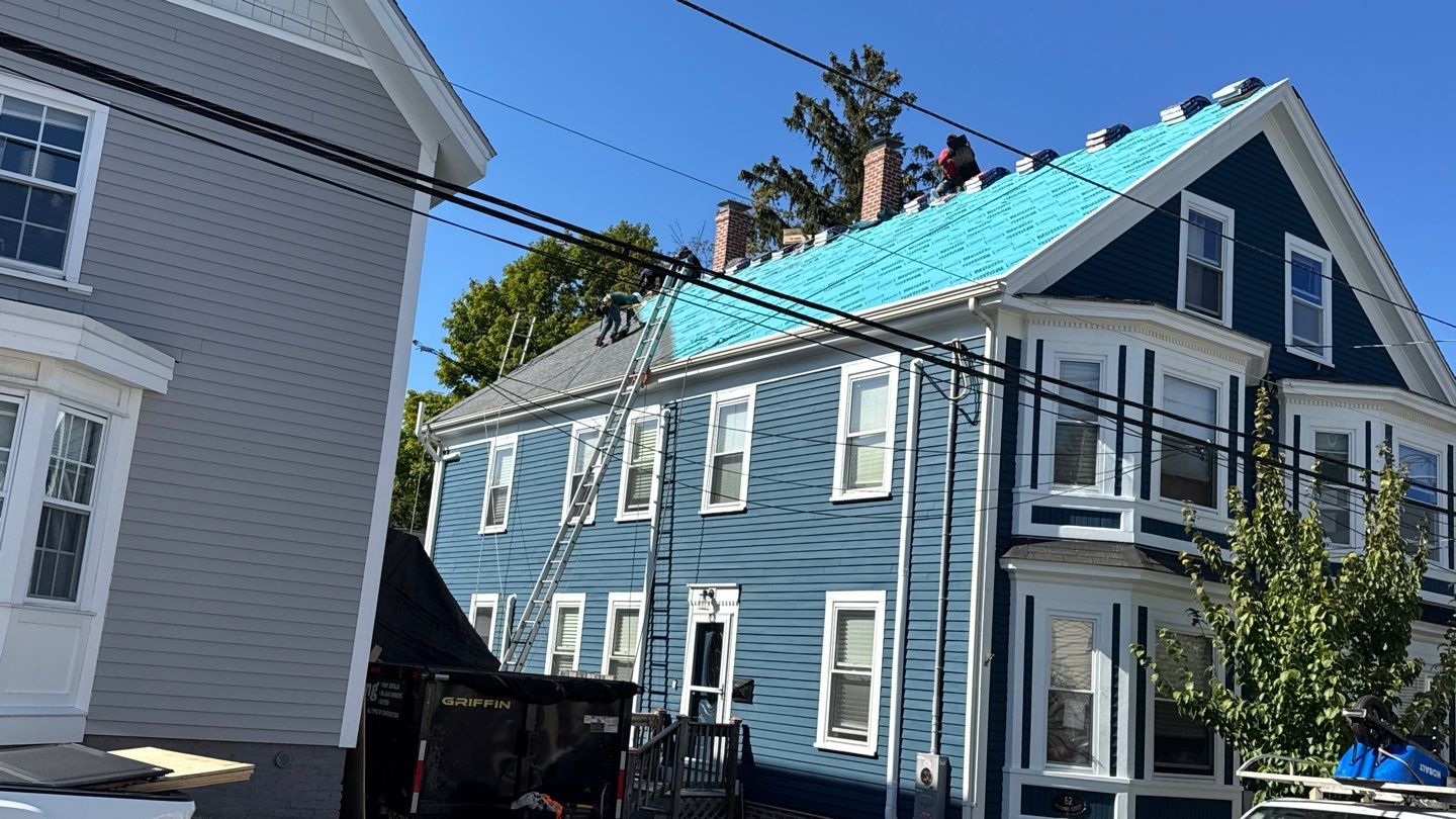 Half Roof Replacement for Solar Installation – Townhouse with New Plywood Decking by Sensible Home Solutions