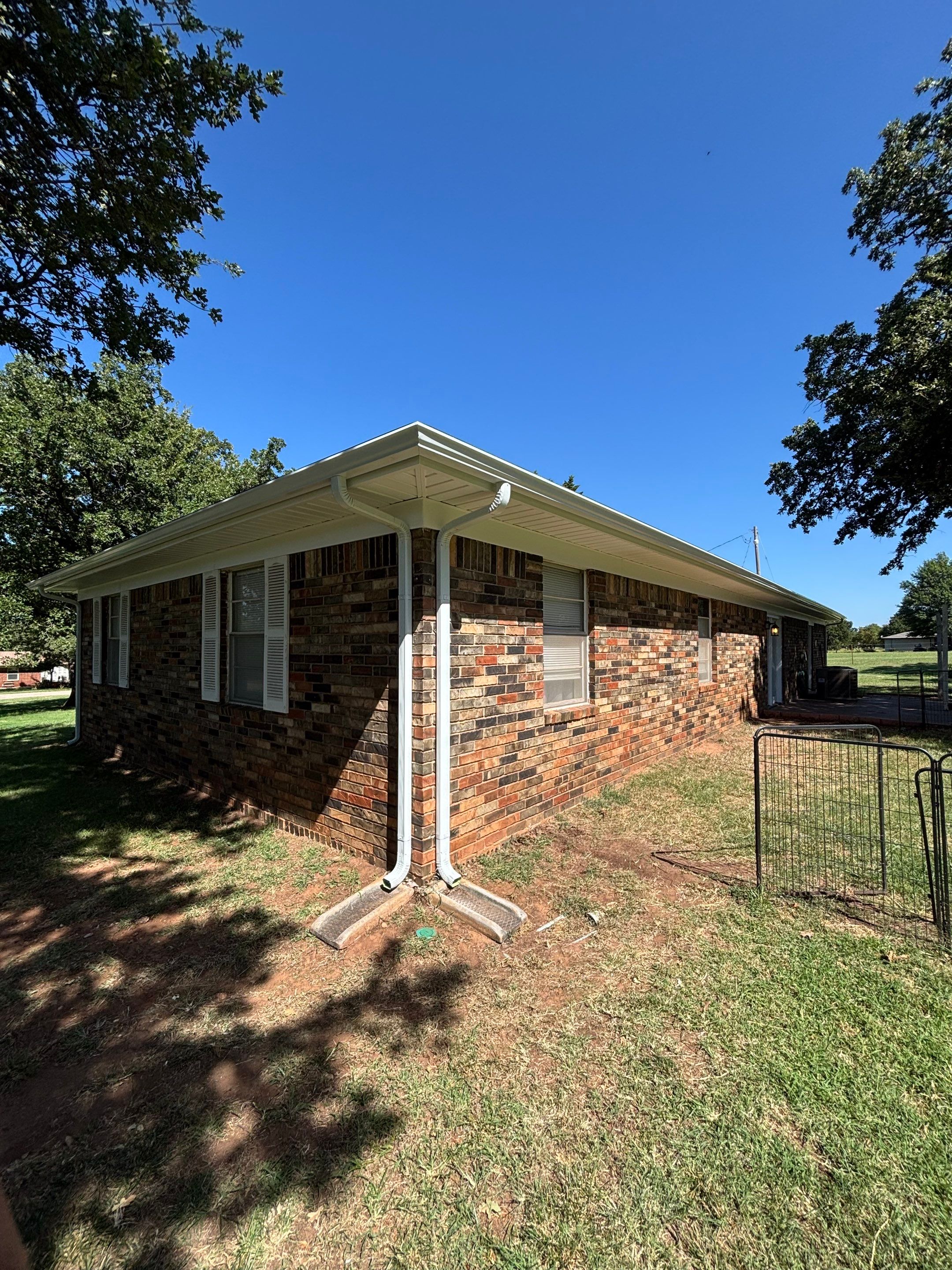 soffit replacement in Guthrie by McCann's Roofing and Construction