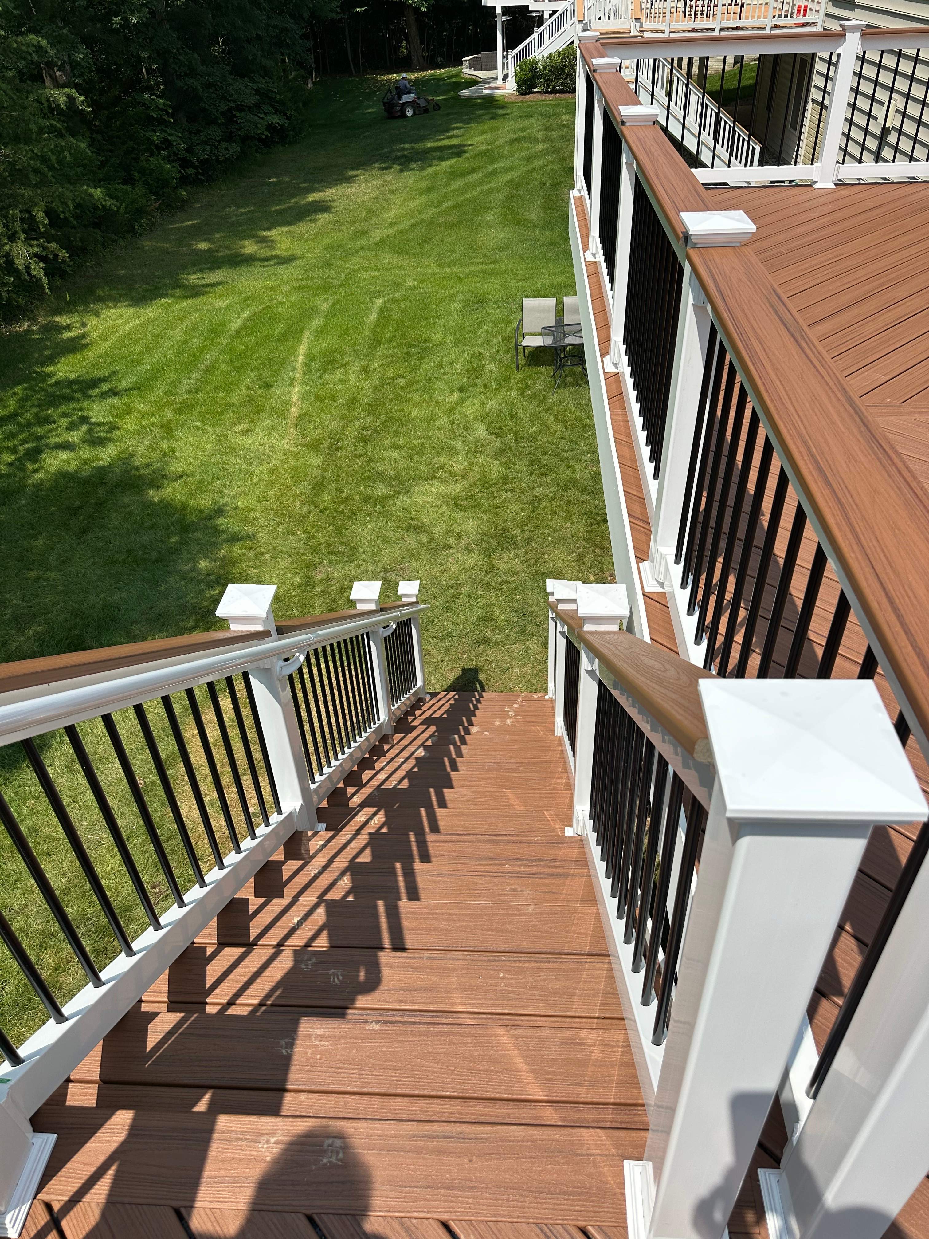 New Trex Composite Deck in South Riding, VA by Sunburst Construction Inc