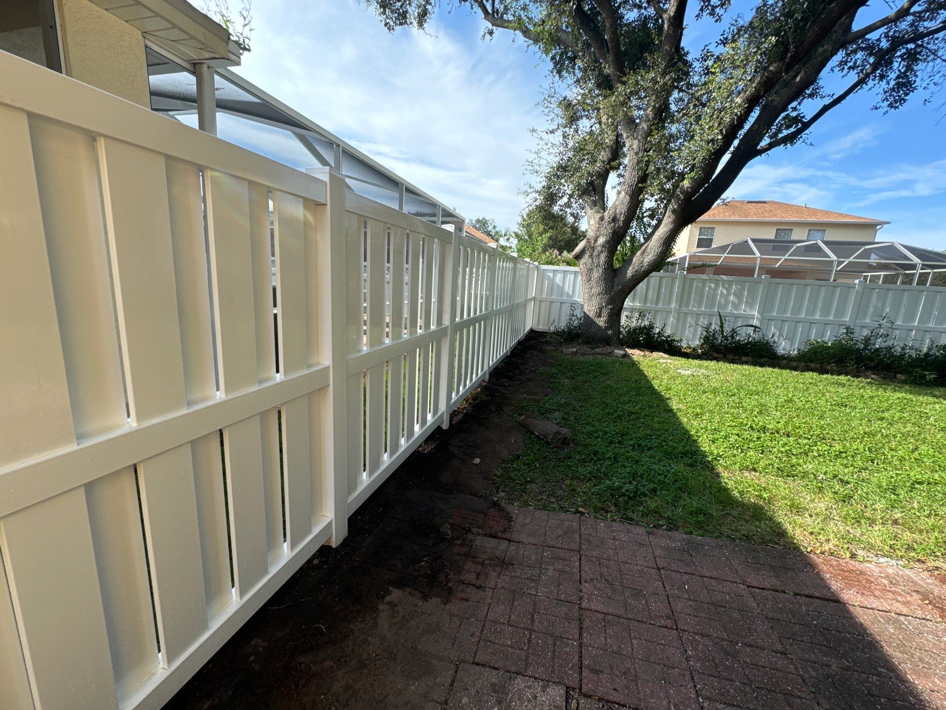 Vinyl Fence Installation using 6Ft Shadowbox White Vinyl Fence by Asap fence and gates, LLC