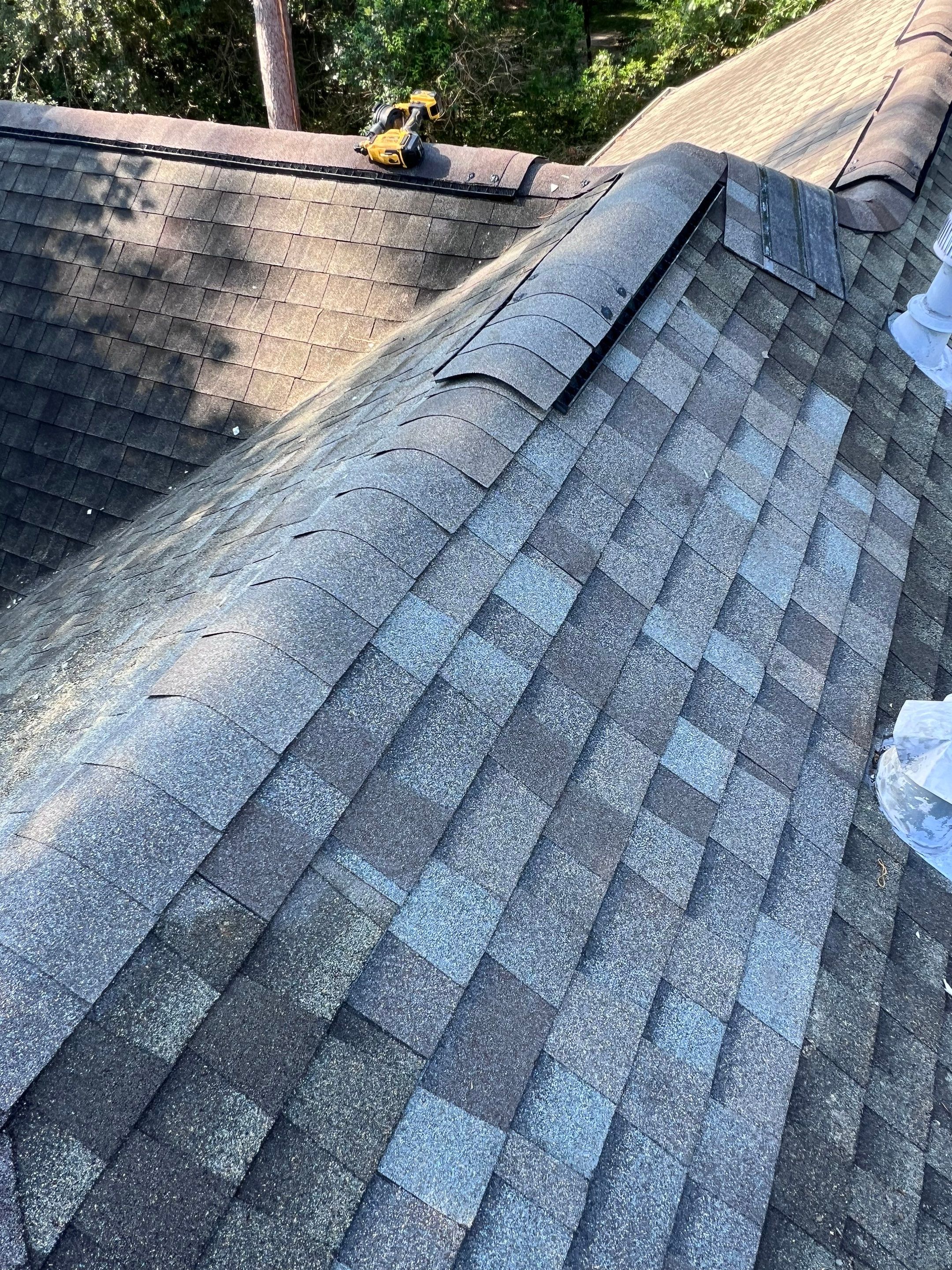 Hail Damage using Metal by Roof Repair Services LLC