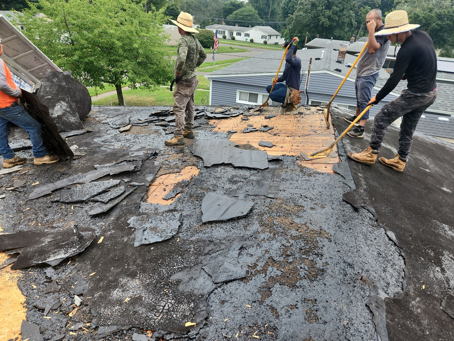 Residential Roofing Installation using Owens Corning TruDefinition Duration AR - Estate Gray by A Plus Exterior