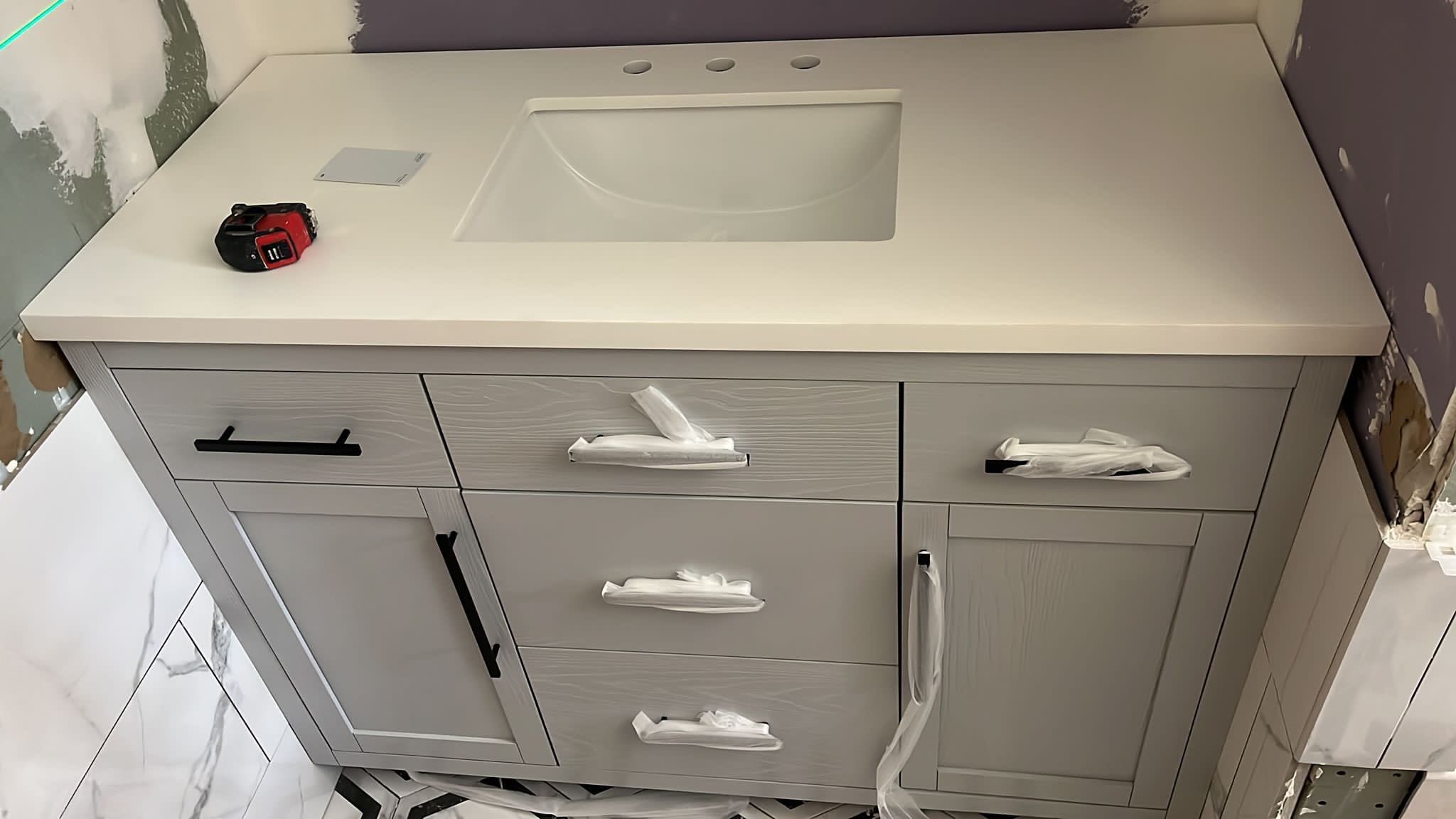 Bathroom Remodel using Tile by Home Concepts Construction