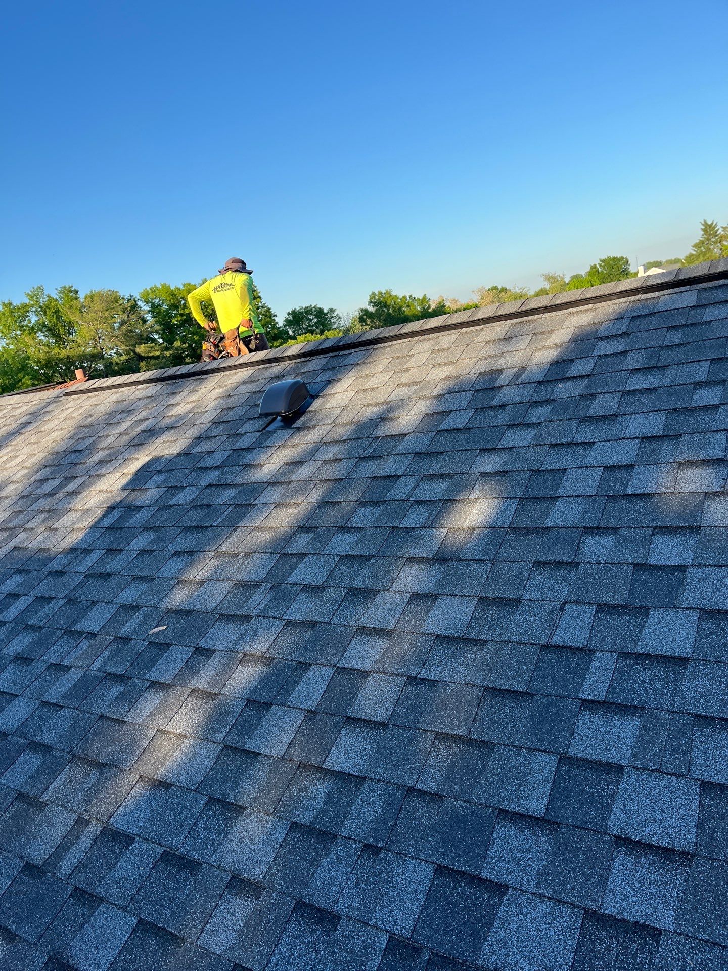 Oakton: CertainTeed Landmark Pro Designer Shingles in Max Def Pewter by RM Banning, Inc.