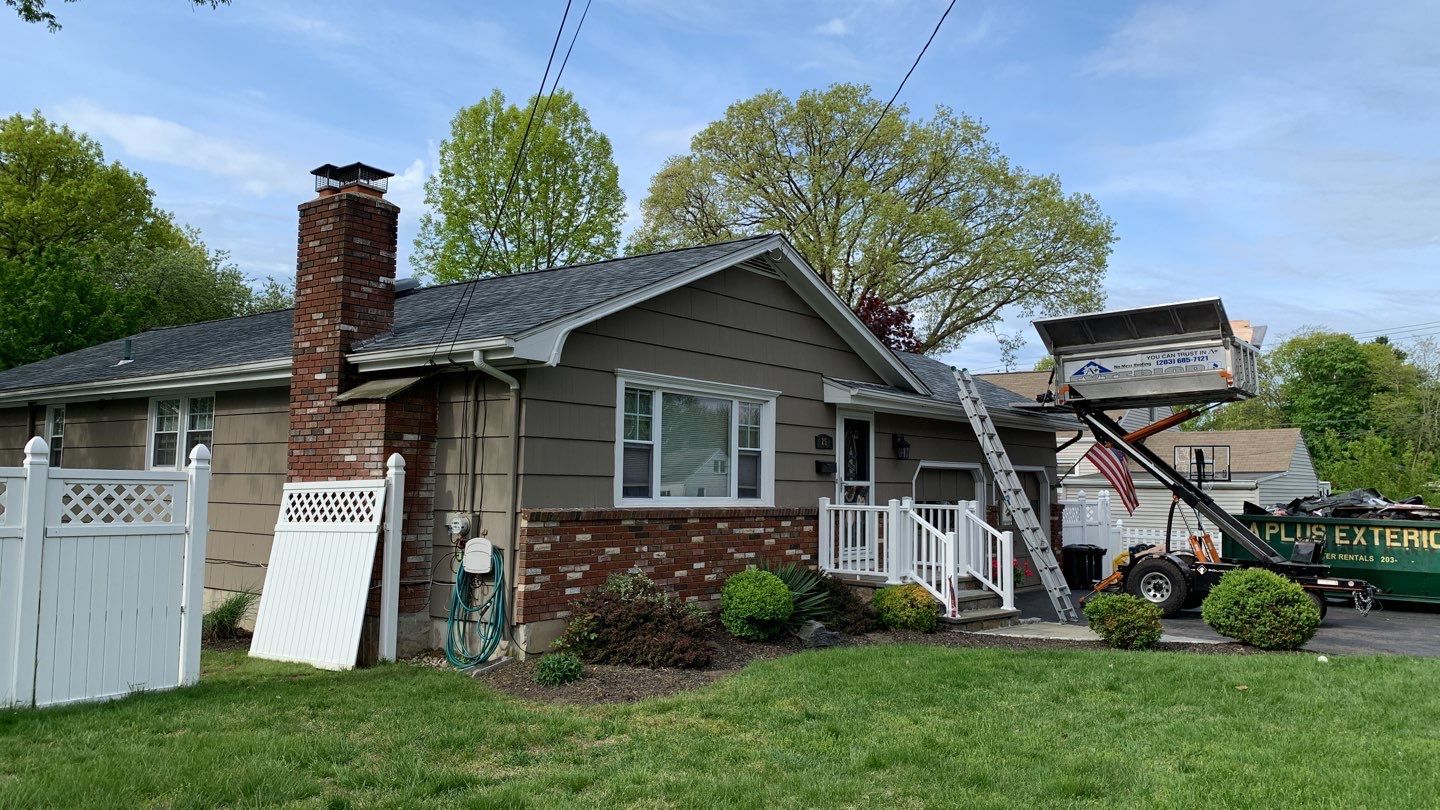 Residential Roofing Installation using Owens Corning Duration Slatestone Gray by A Plus Exterior