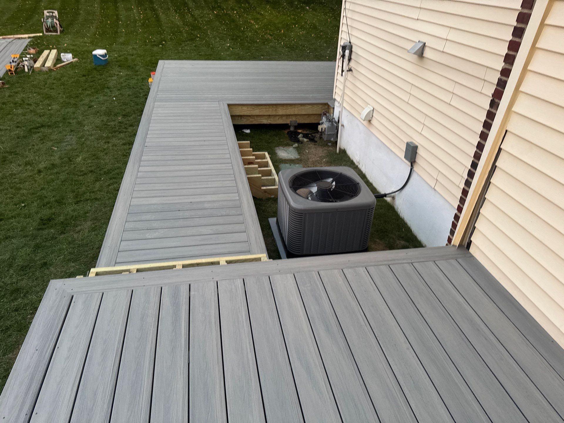 New Deck with Sliding Patio Door by deck guardian