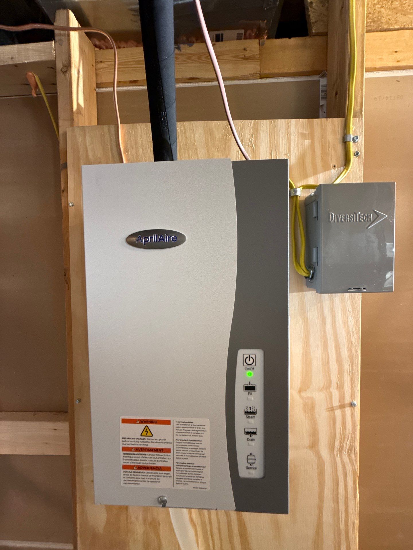 Trane Two Stage Variable Speed Furnace and Steam Humidifier Installation in Aldie by Pro Sky Services