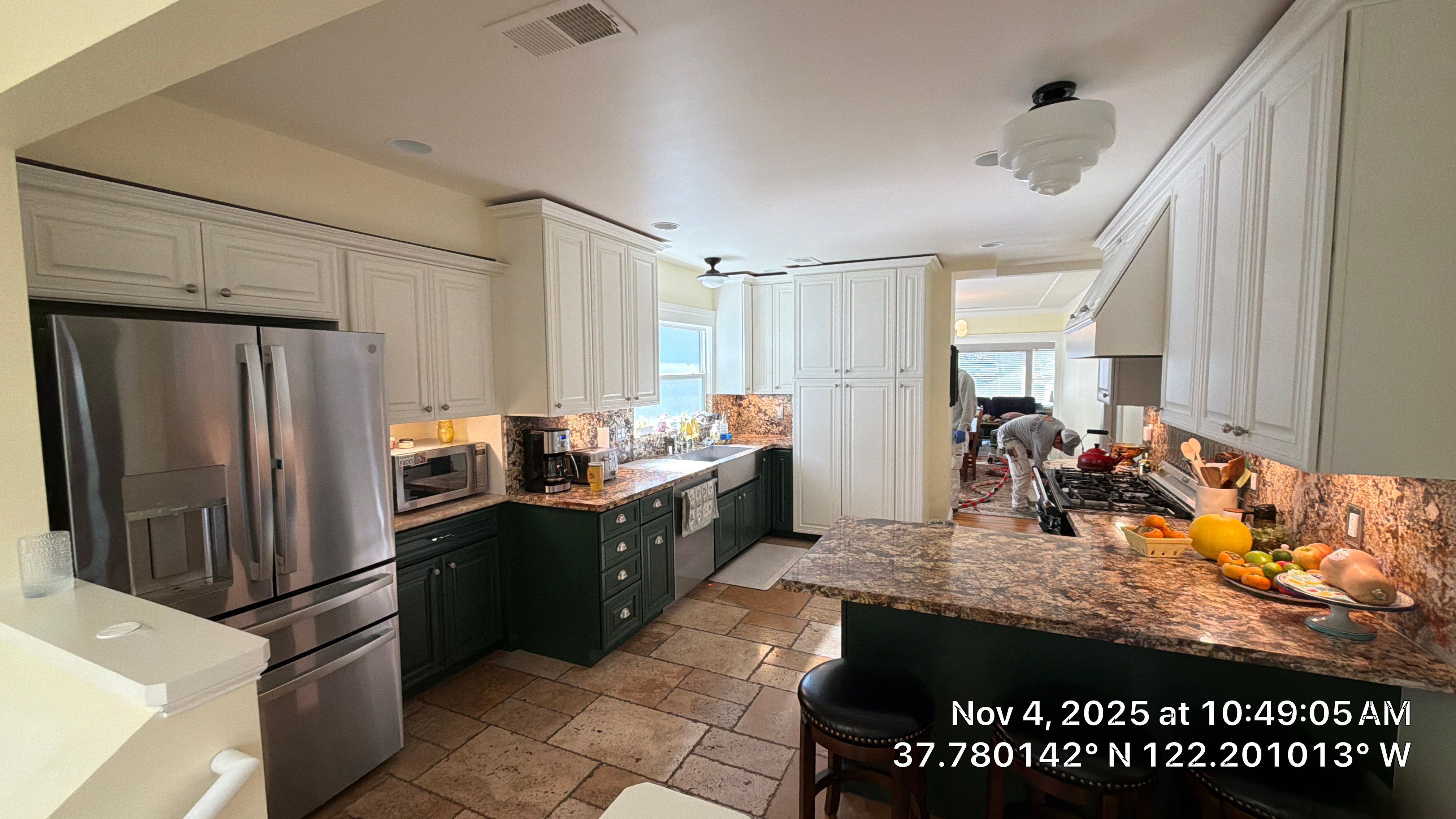 Oakland Kitchen Renovation with Custom Cabinetry and Granite Countertops by Herrera’s Bay Area Painting inc.