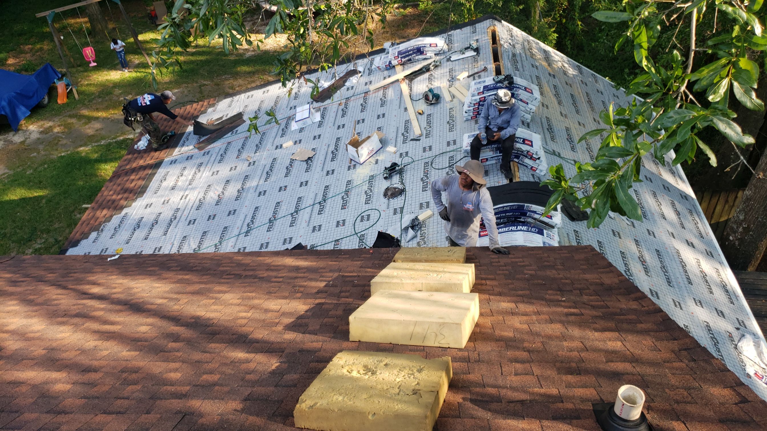 Residential Roofing Installation using Roof Replacement by American Roofing & Construction LLC