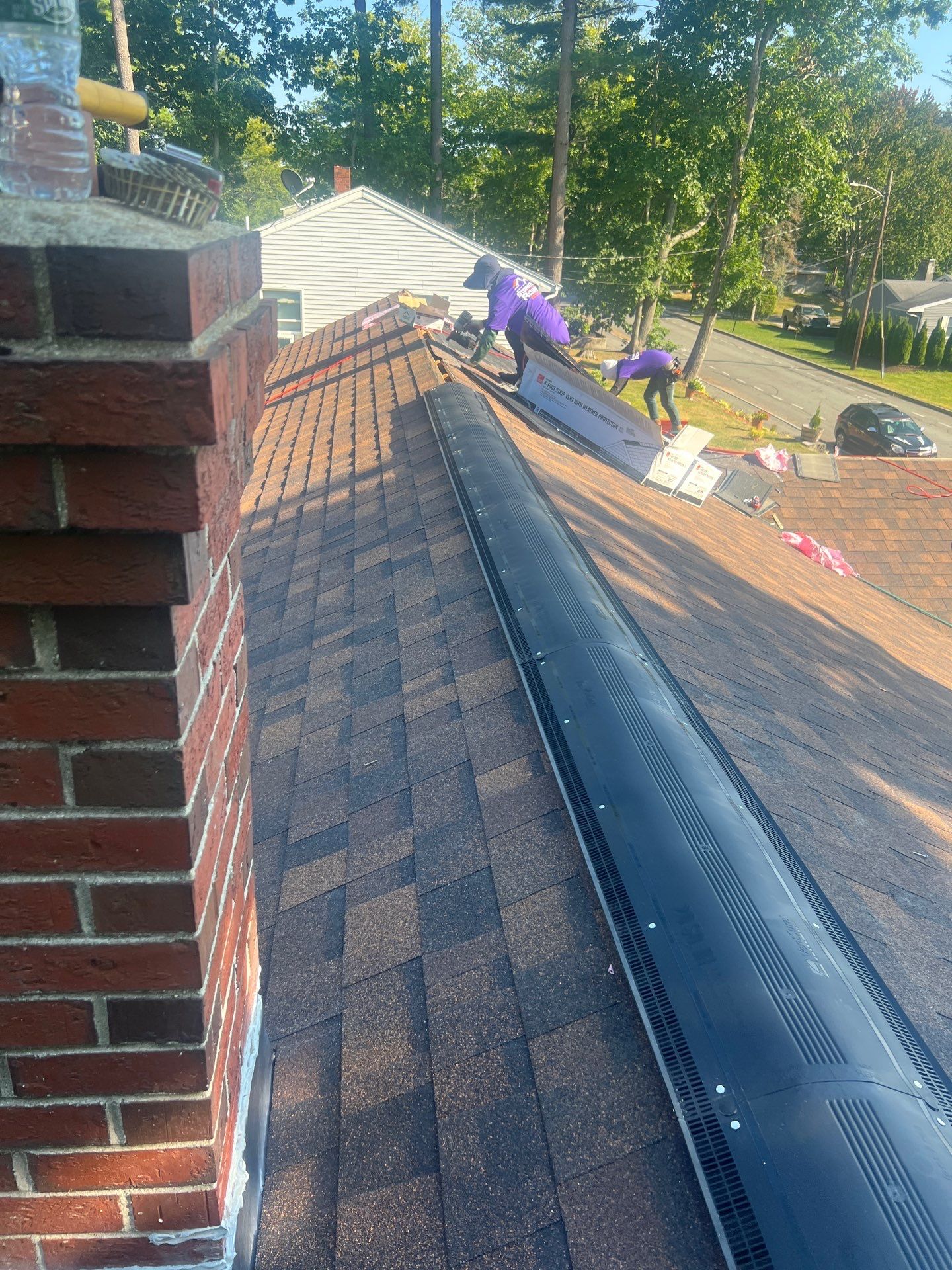 Portland Maine Roof Install by Tall pine roofing