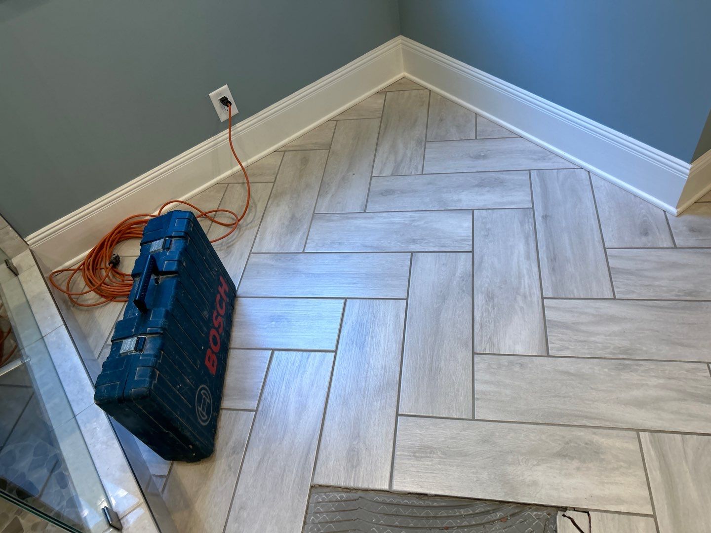 Master Bath Tile Repair  by Footprints Floors of Nashville