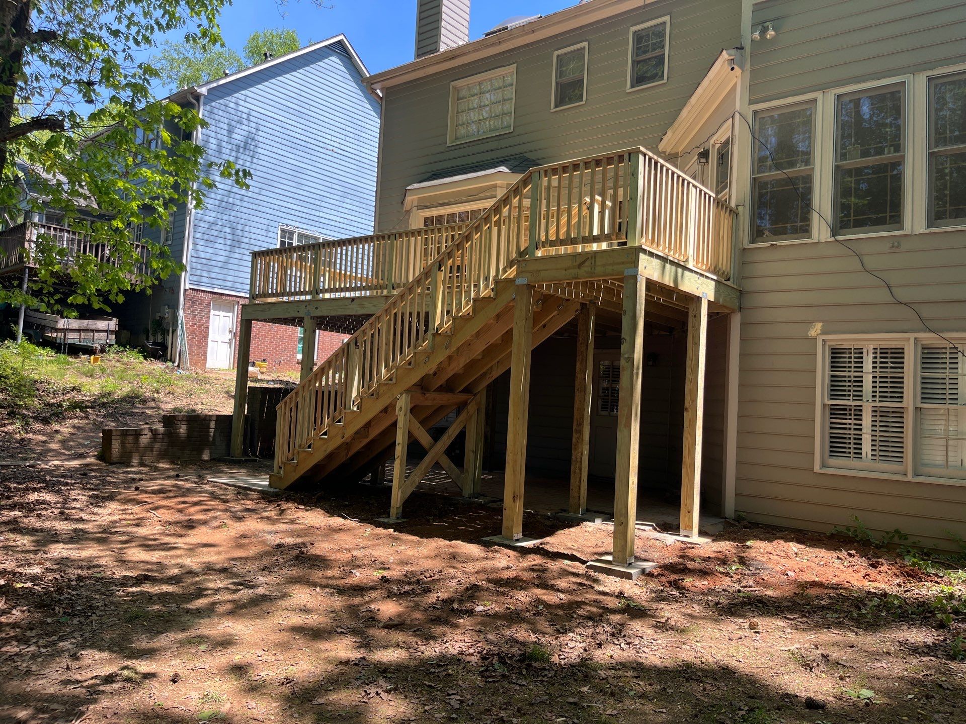 Wood Deck Build in Acworth, GA by Nelson Exteriors 